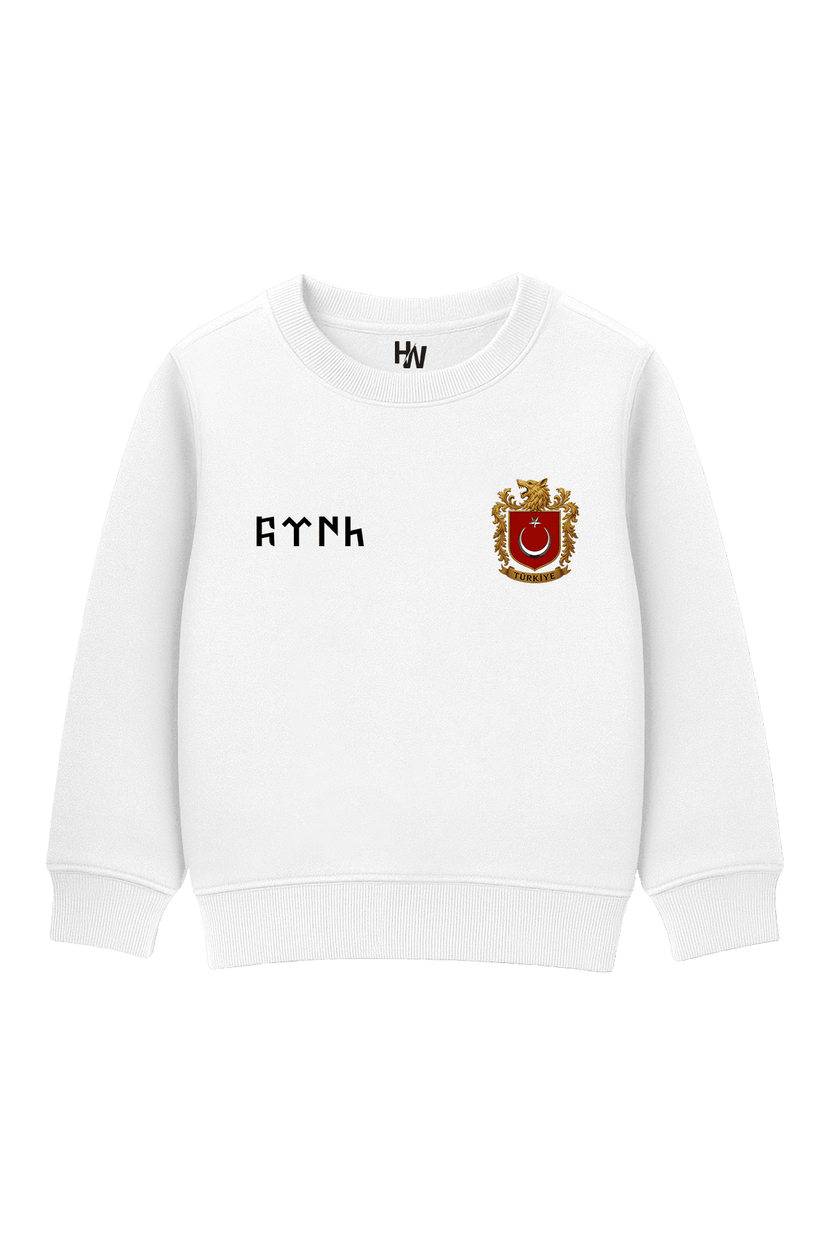Türk Armalı Baskılı Çocuk Sweatshirt