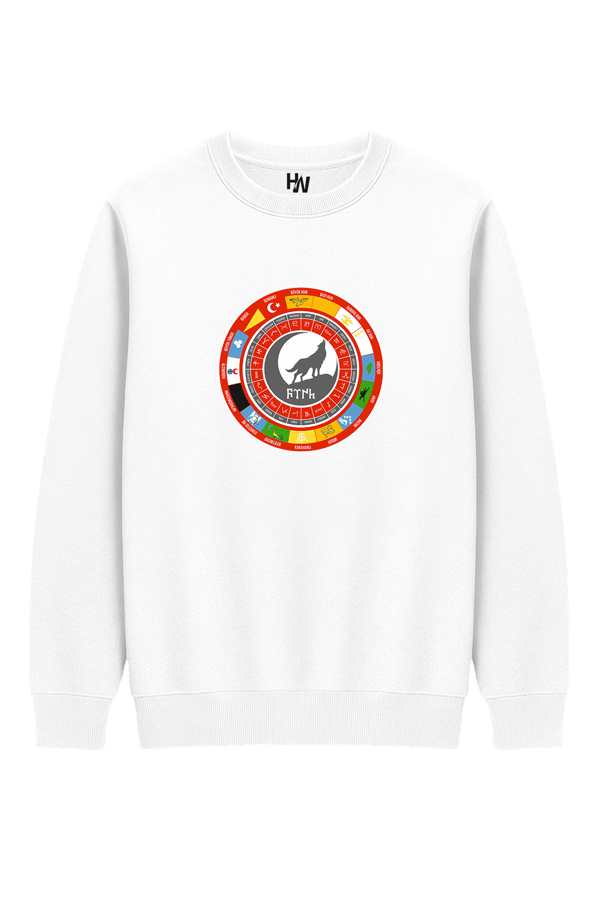 Türk Devletleri Baskılı Sweatshirt