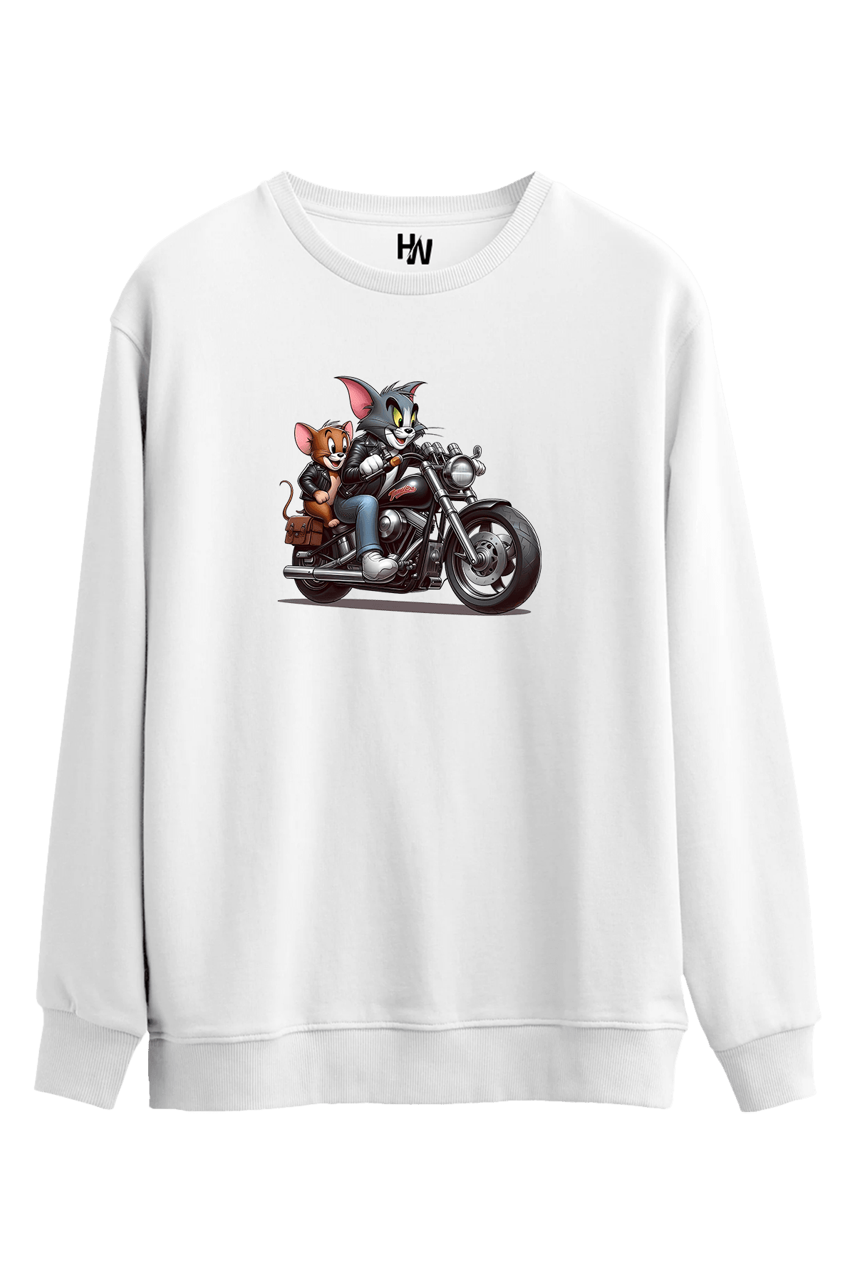 Tom ve Jerry Baskılı Sweatshirt