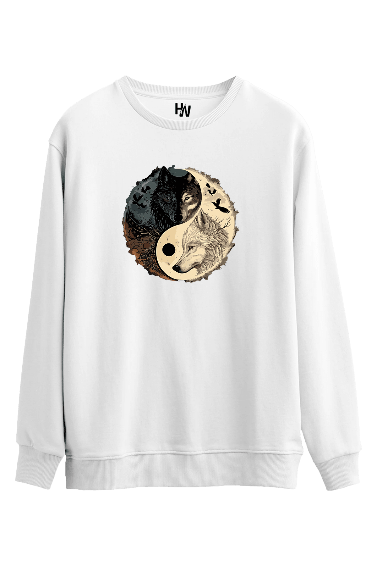 Wolf Baskılı Sweatshirt