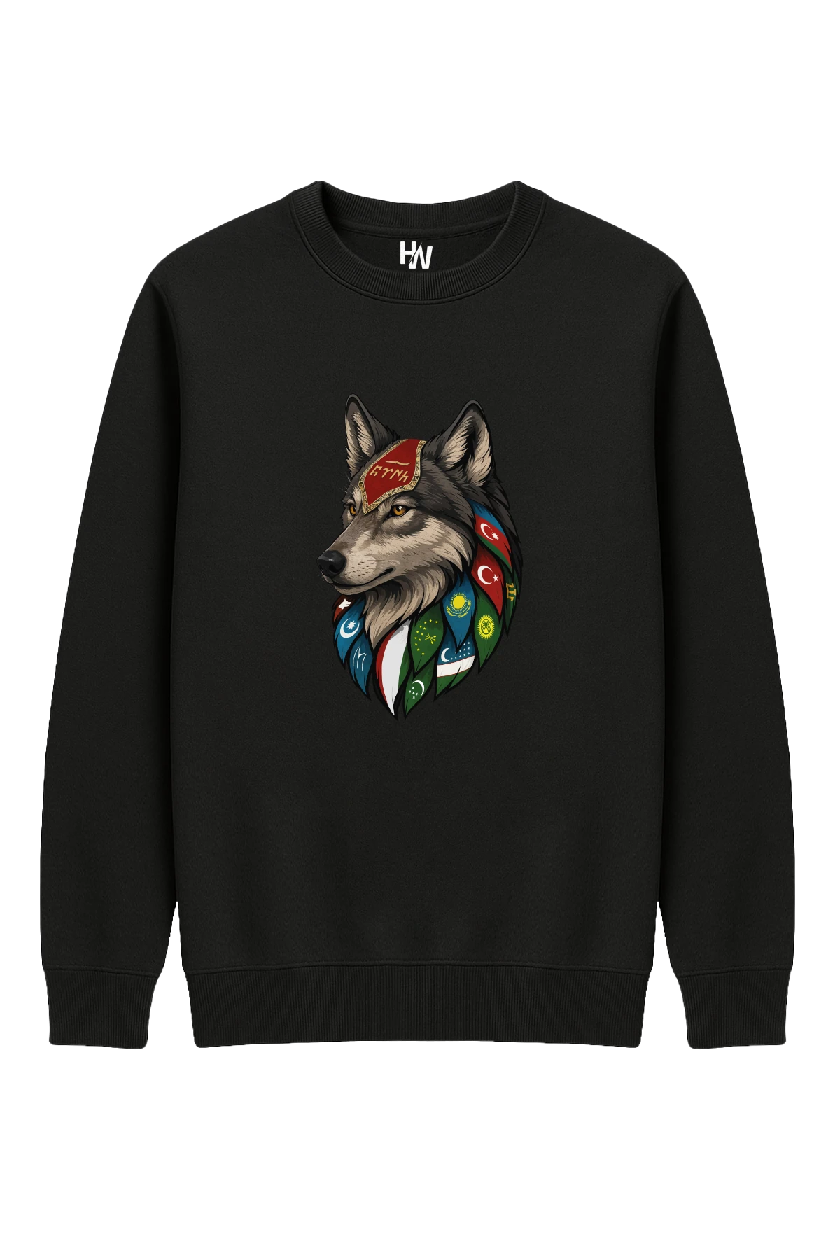 Kurt V6 Baskılı Sweatshirt