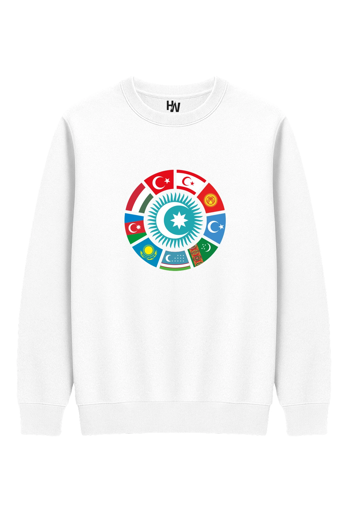 Turan Devletleri Baskılı Sweatshirt