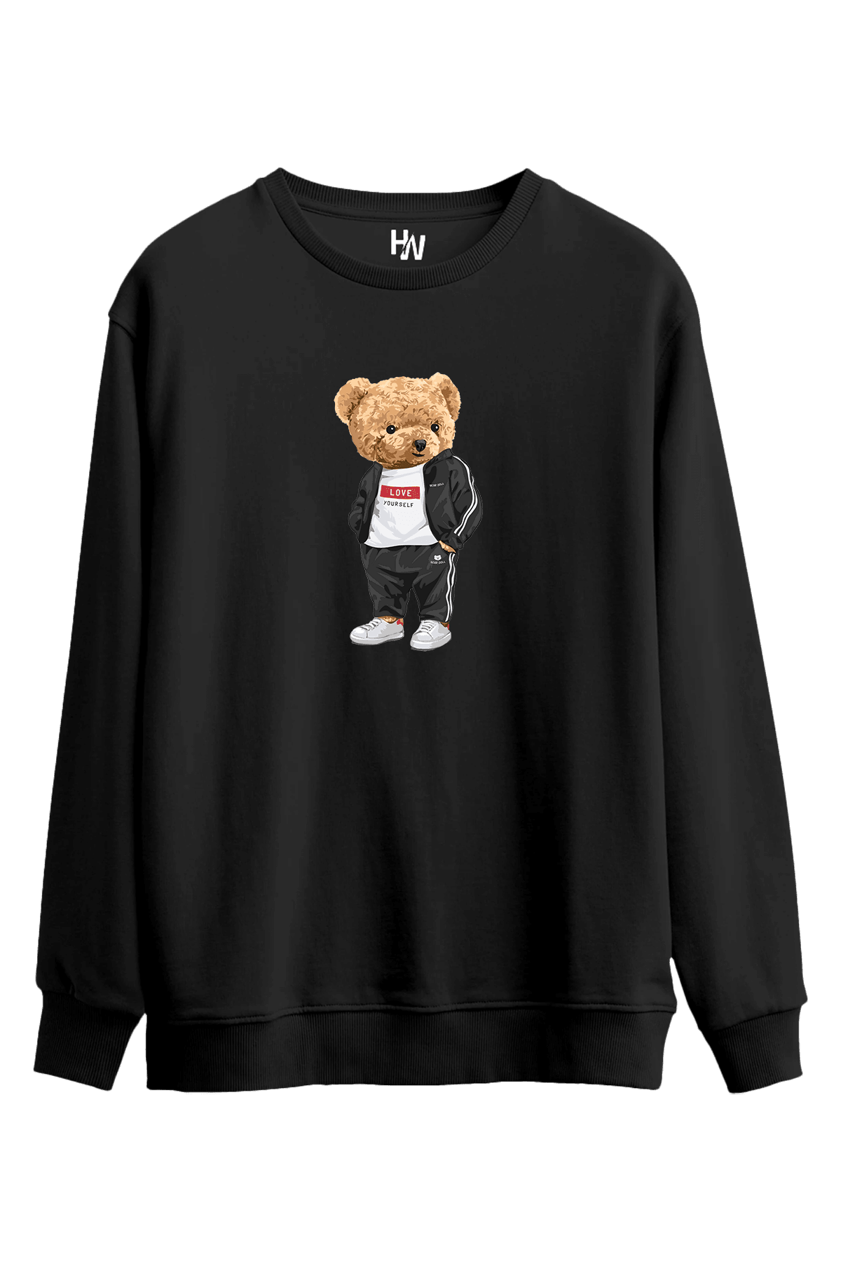 Love Ayı Baskılı Sweatshirt