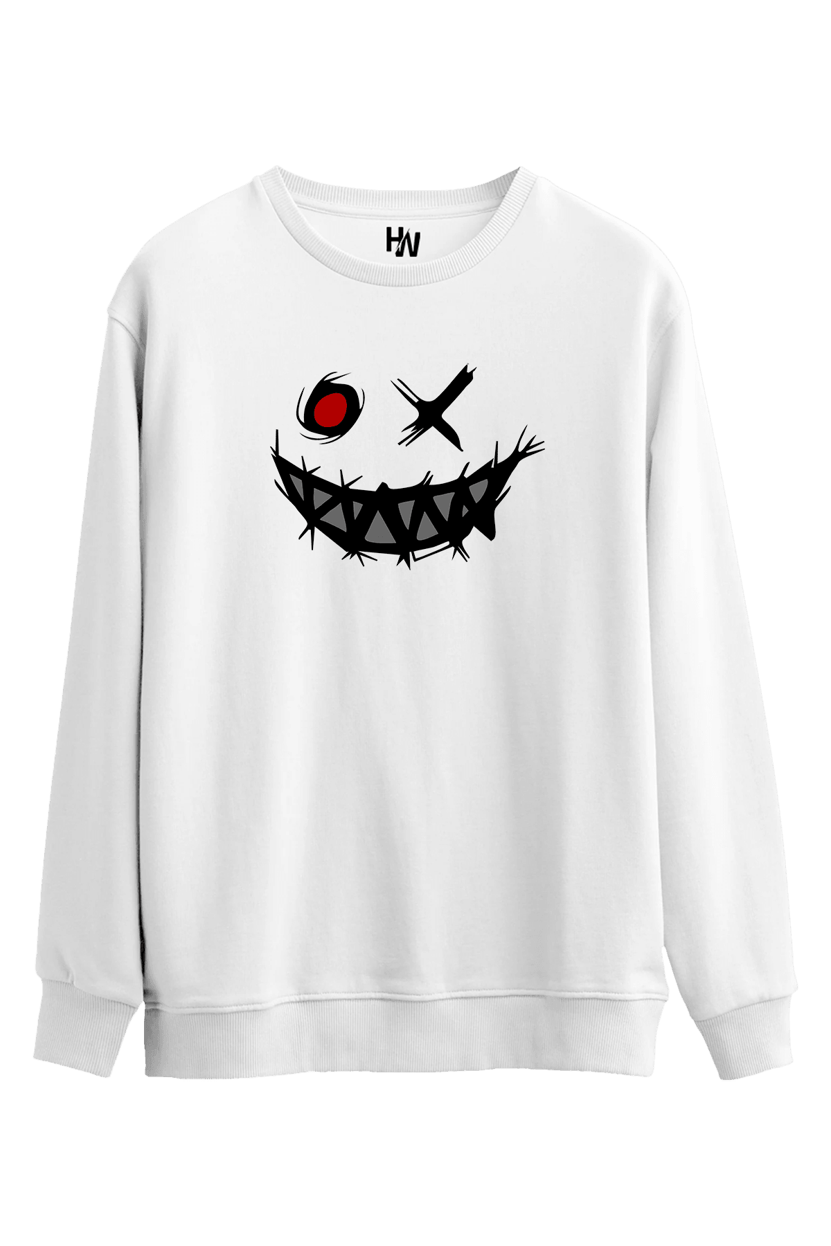 Smile Monster Baskılı Sweatshirt