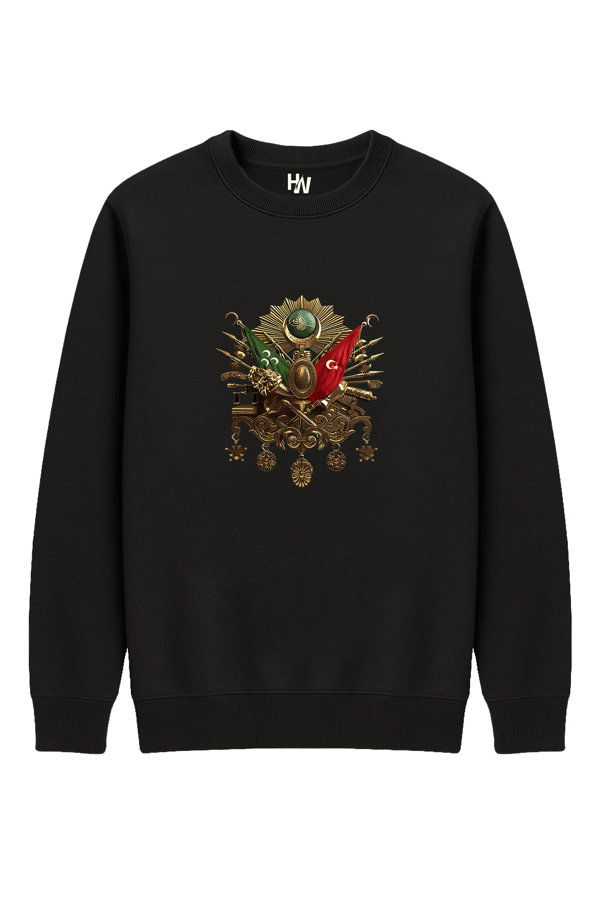 Osmanlı Tuğrası Baskılı Sweatshirt