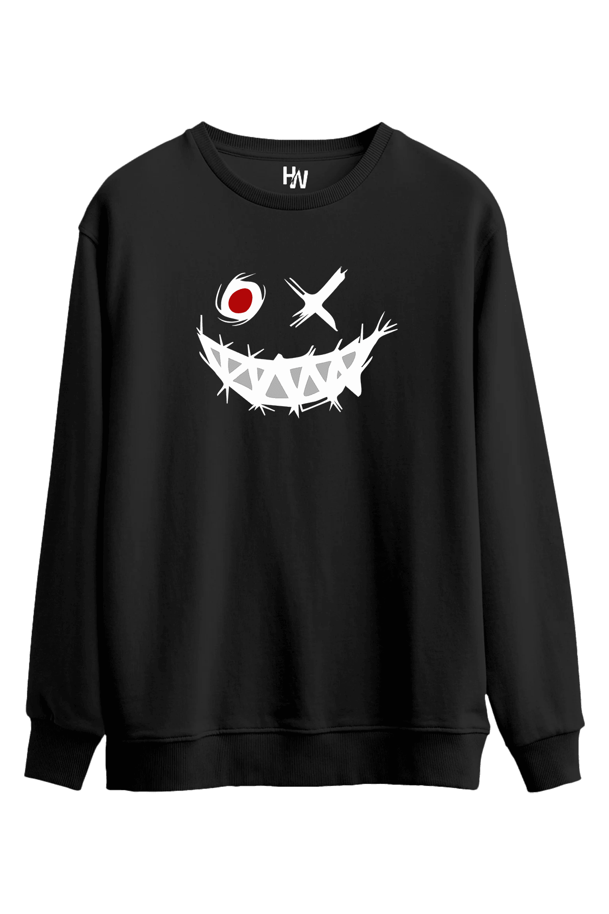 Smile Monster Baskılı Sweatshirt