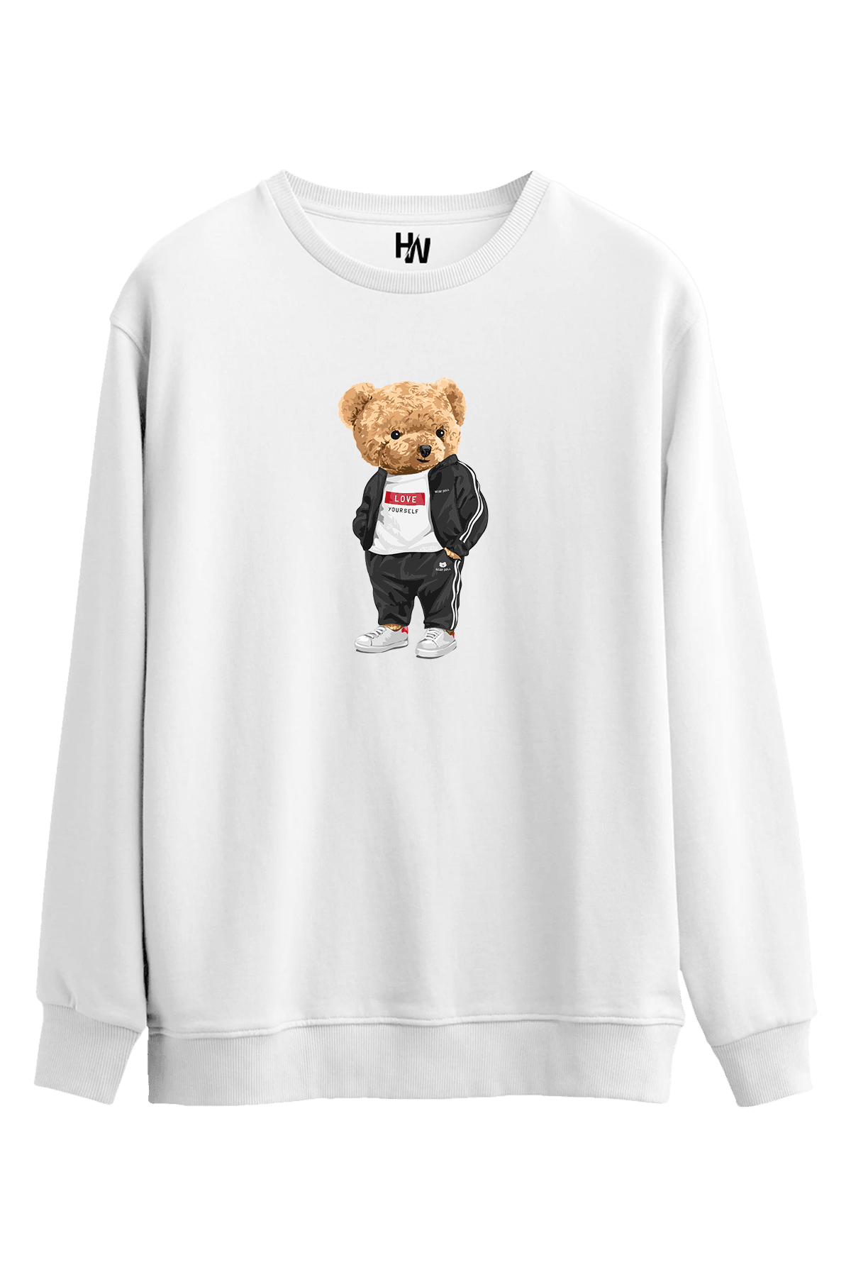 Love Ayı Baskılı Sweatshirt