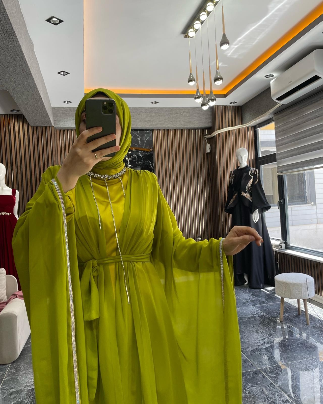 NİSVA ABİYE ABAYA TAKIMI