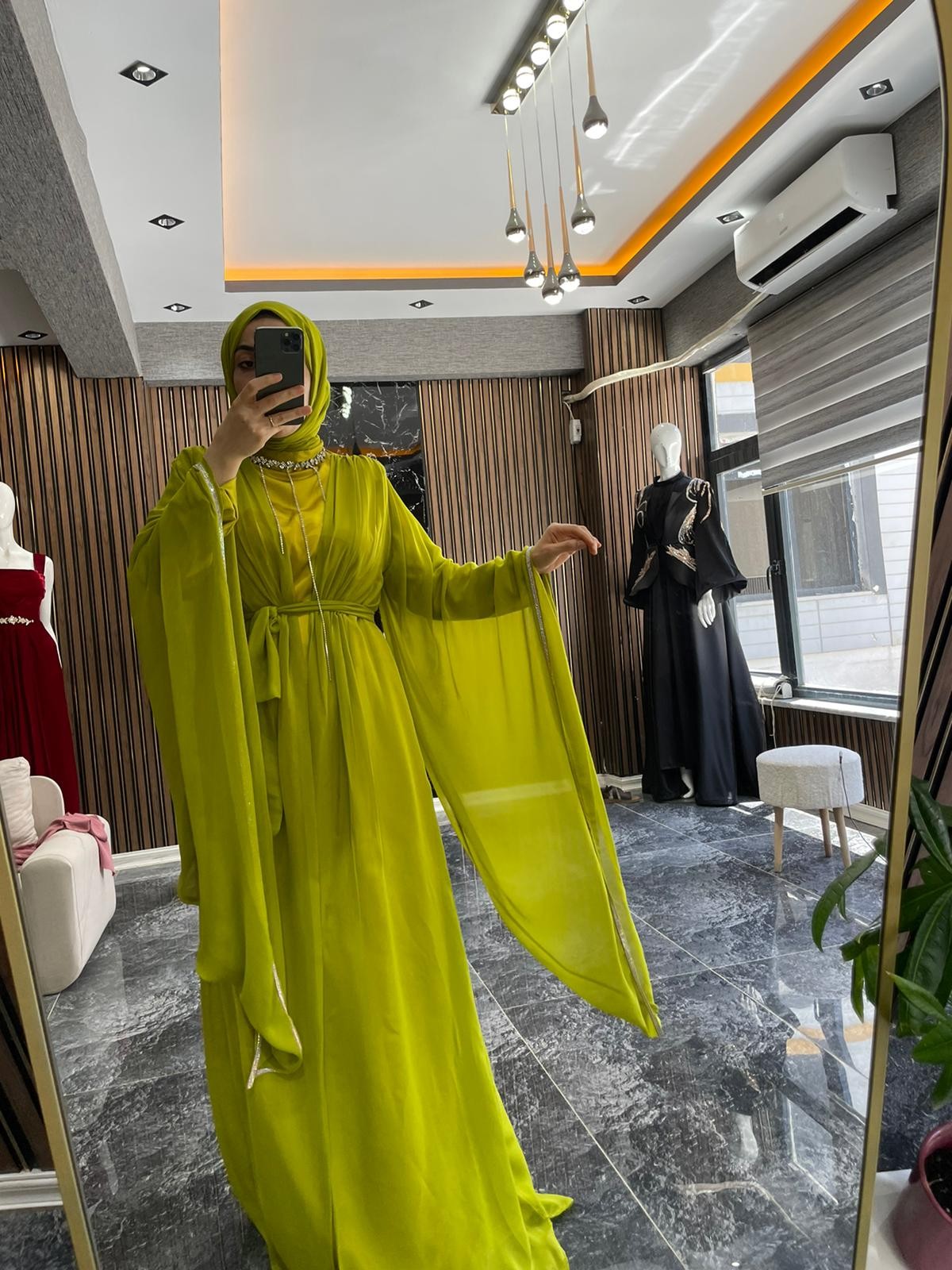 NİSVA ABİYE ABAYA TAKIMI