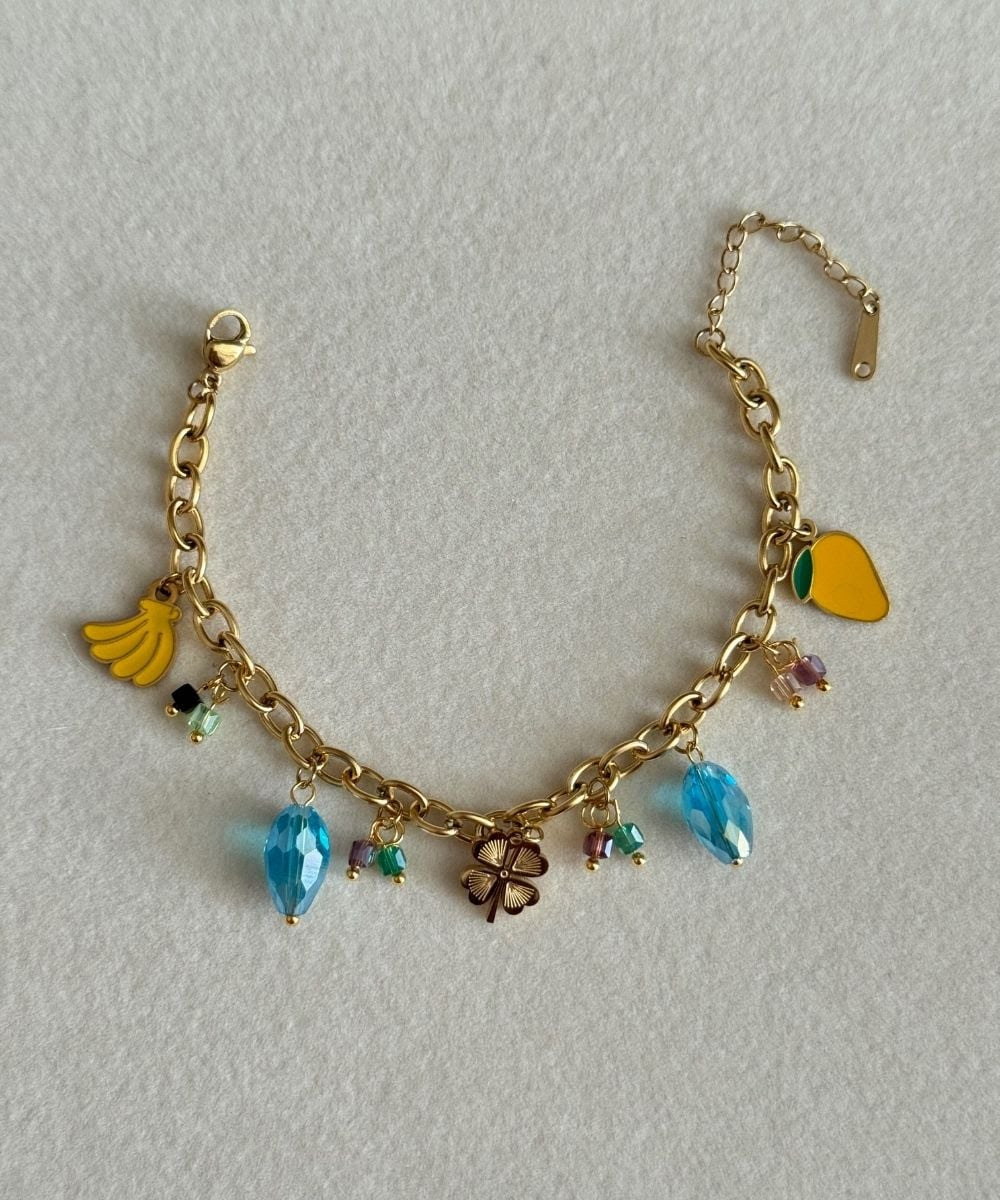 Çelik Charmlı Bileklik