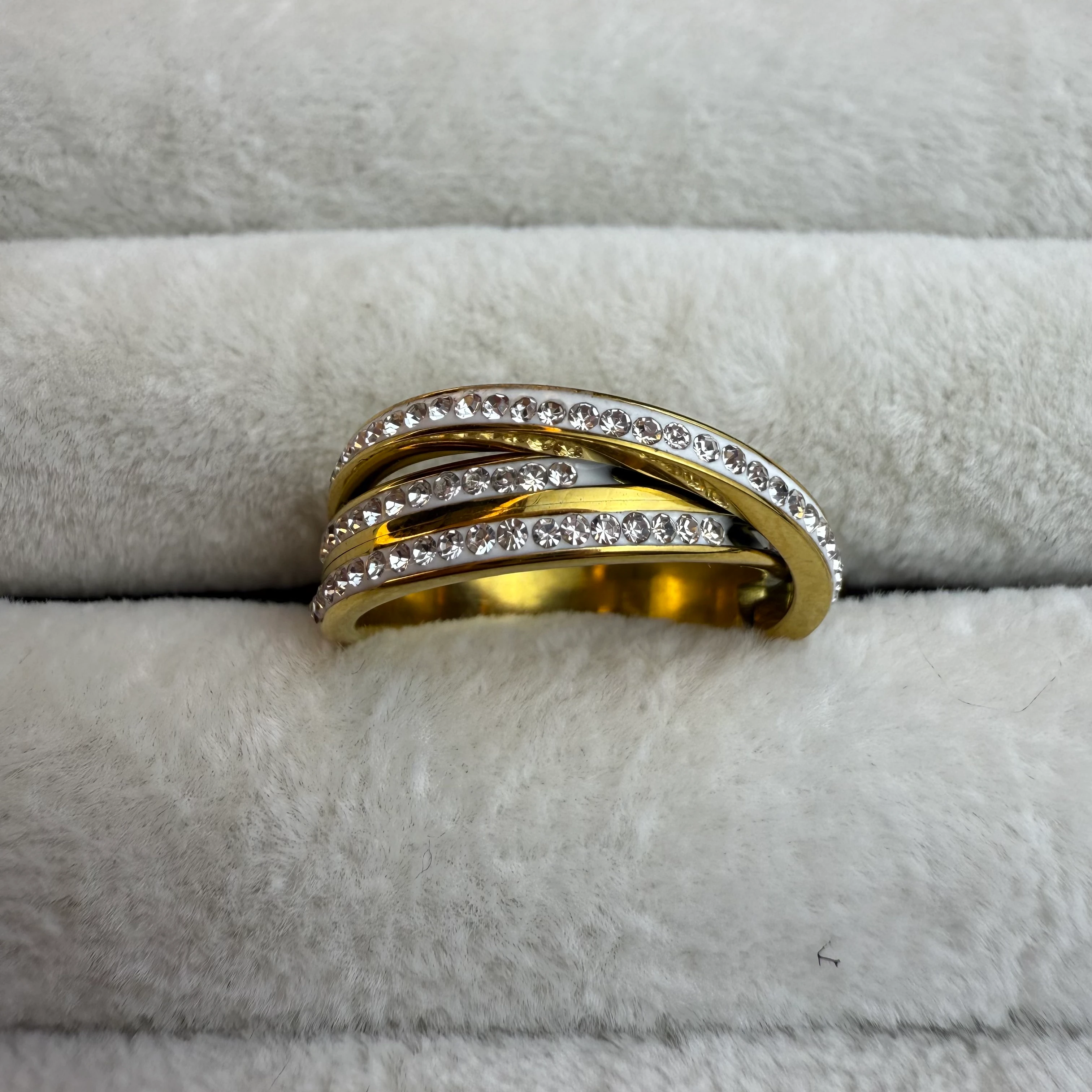 Çelik Taşlı Bağlama Yüzük 