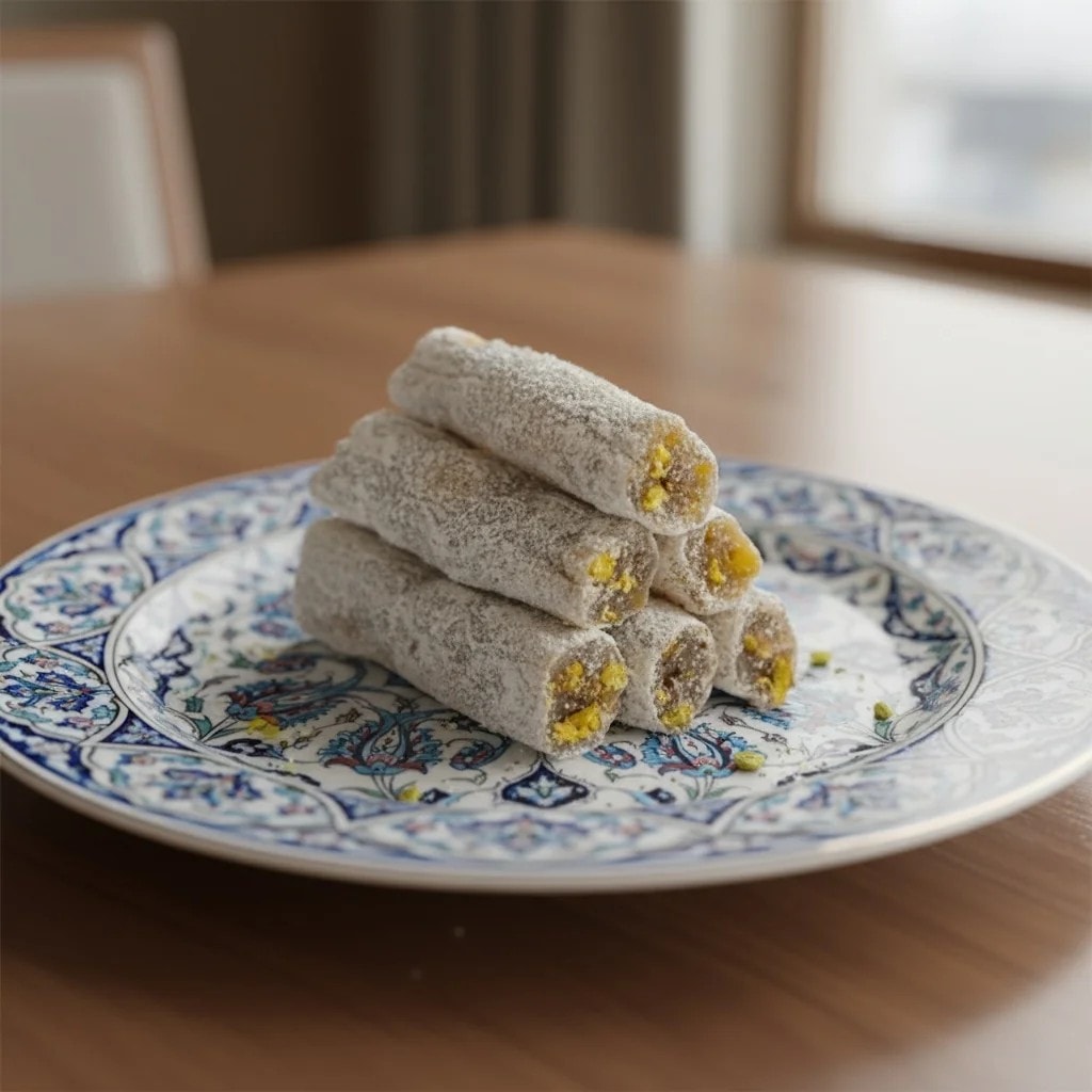 Antep Fıstıklı Sade Fitil Lokum