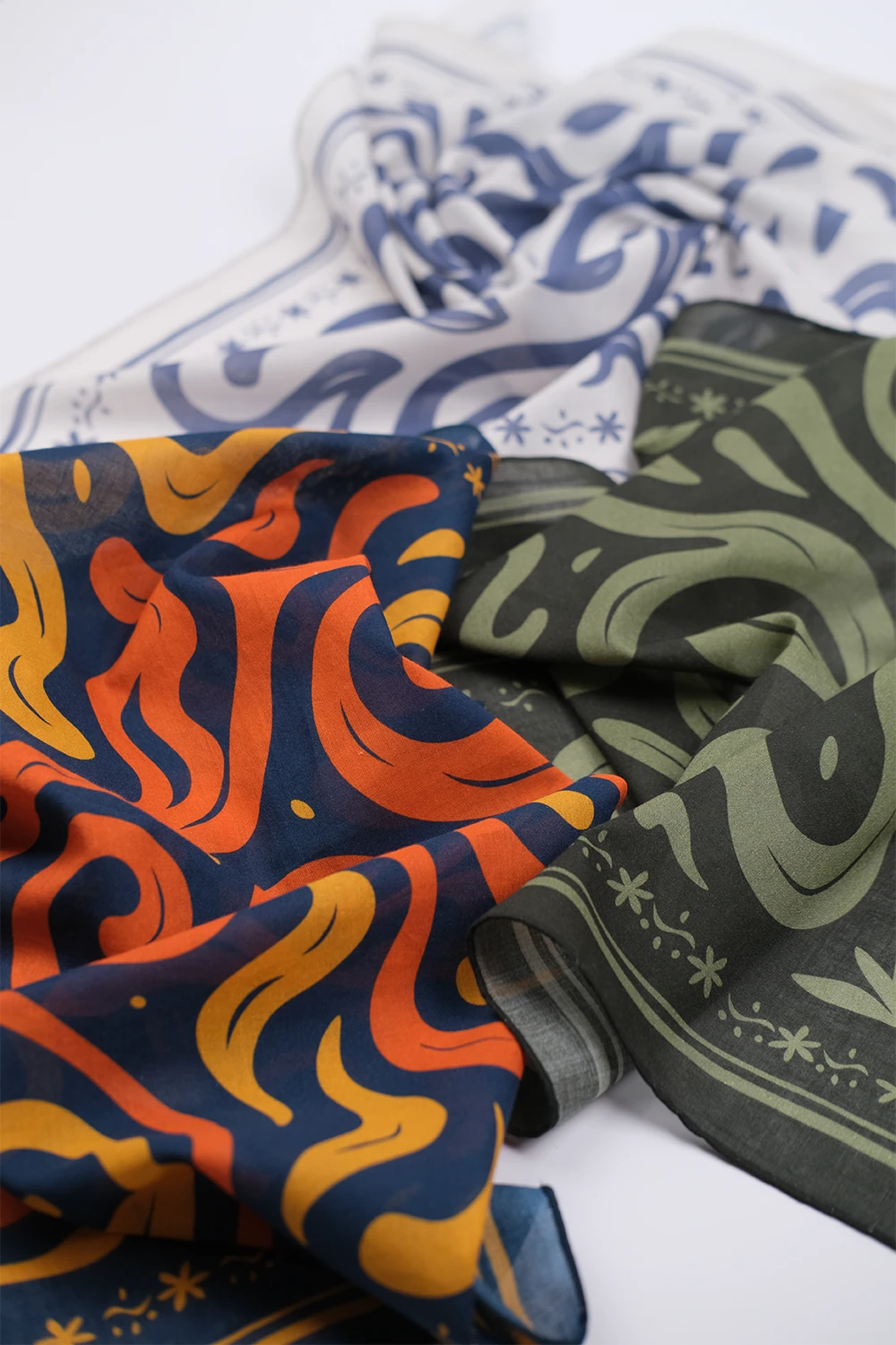 OLIVE ON TOP Cotton Bandana