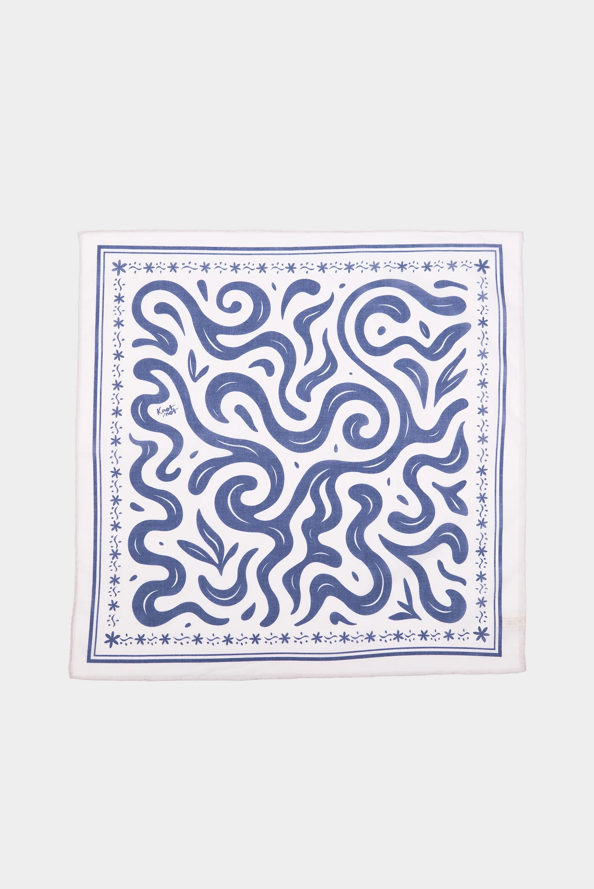 MONDAY'S BLUES Cotton Bandana