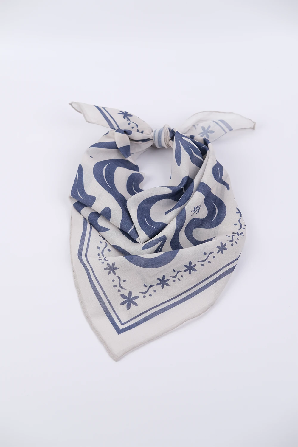 MONDAY'S BLUES Cotton Bandana