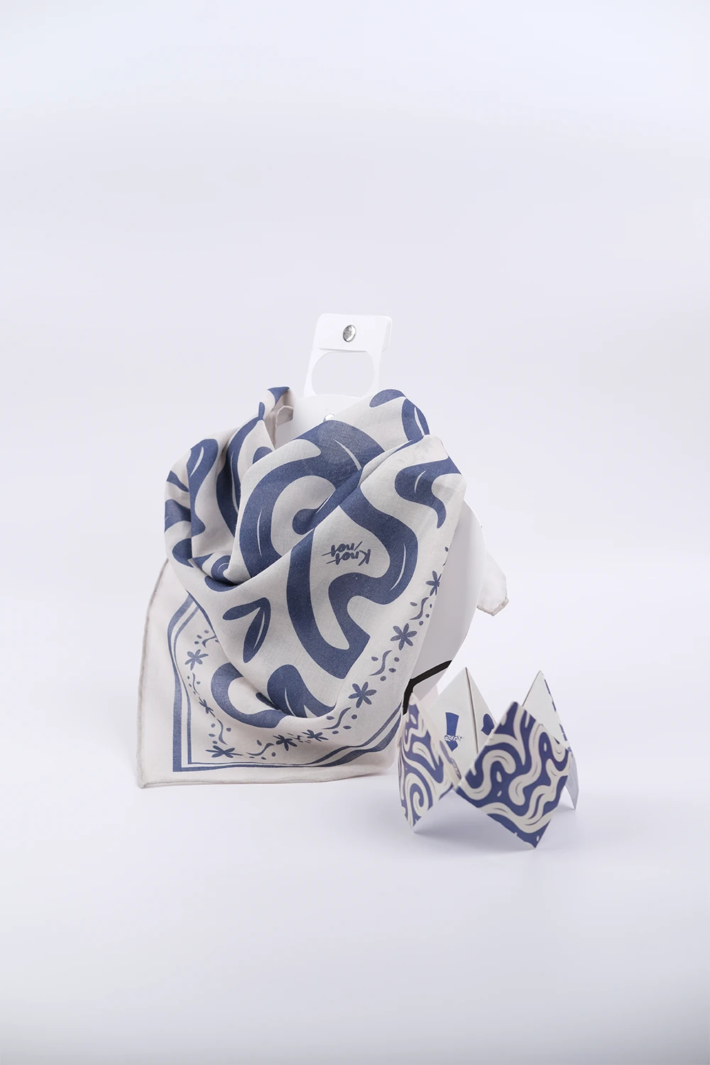 MONDAY'S BLUES Cotton Bandana