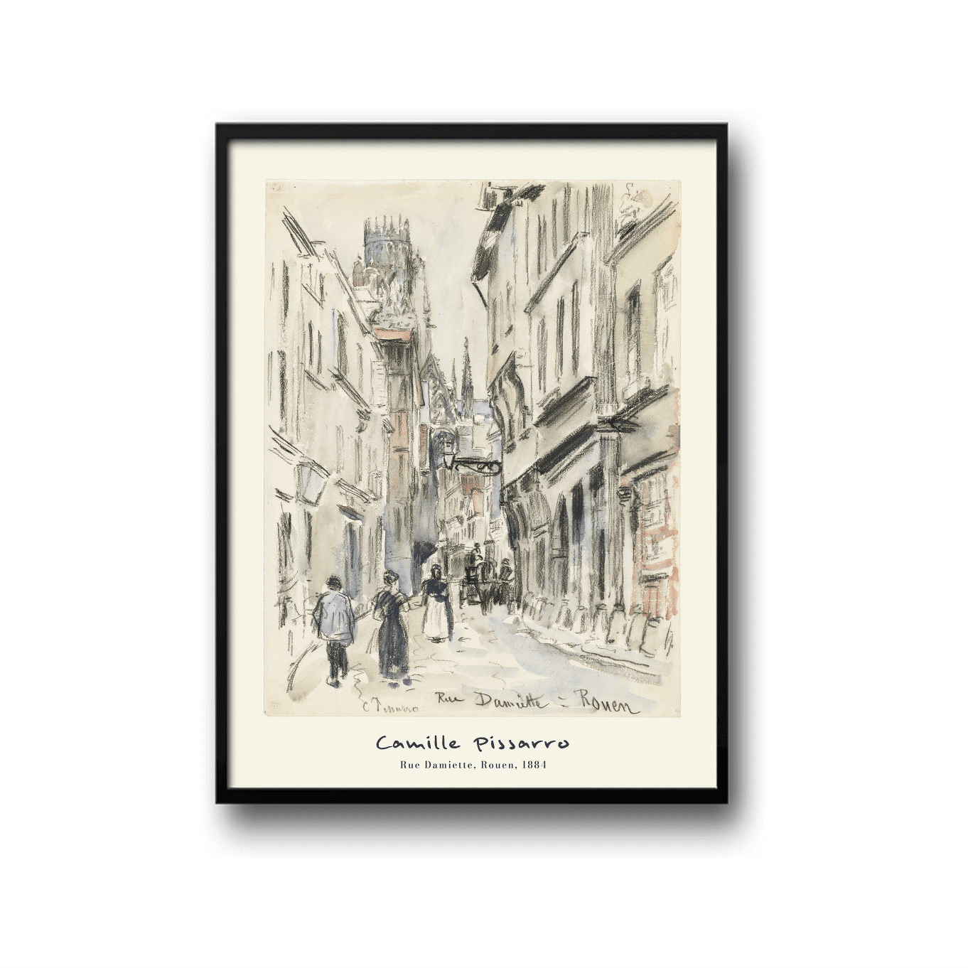 Camille Pissarro - Rue Damiette, Rouen