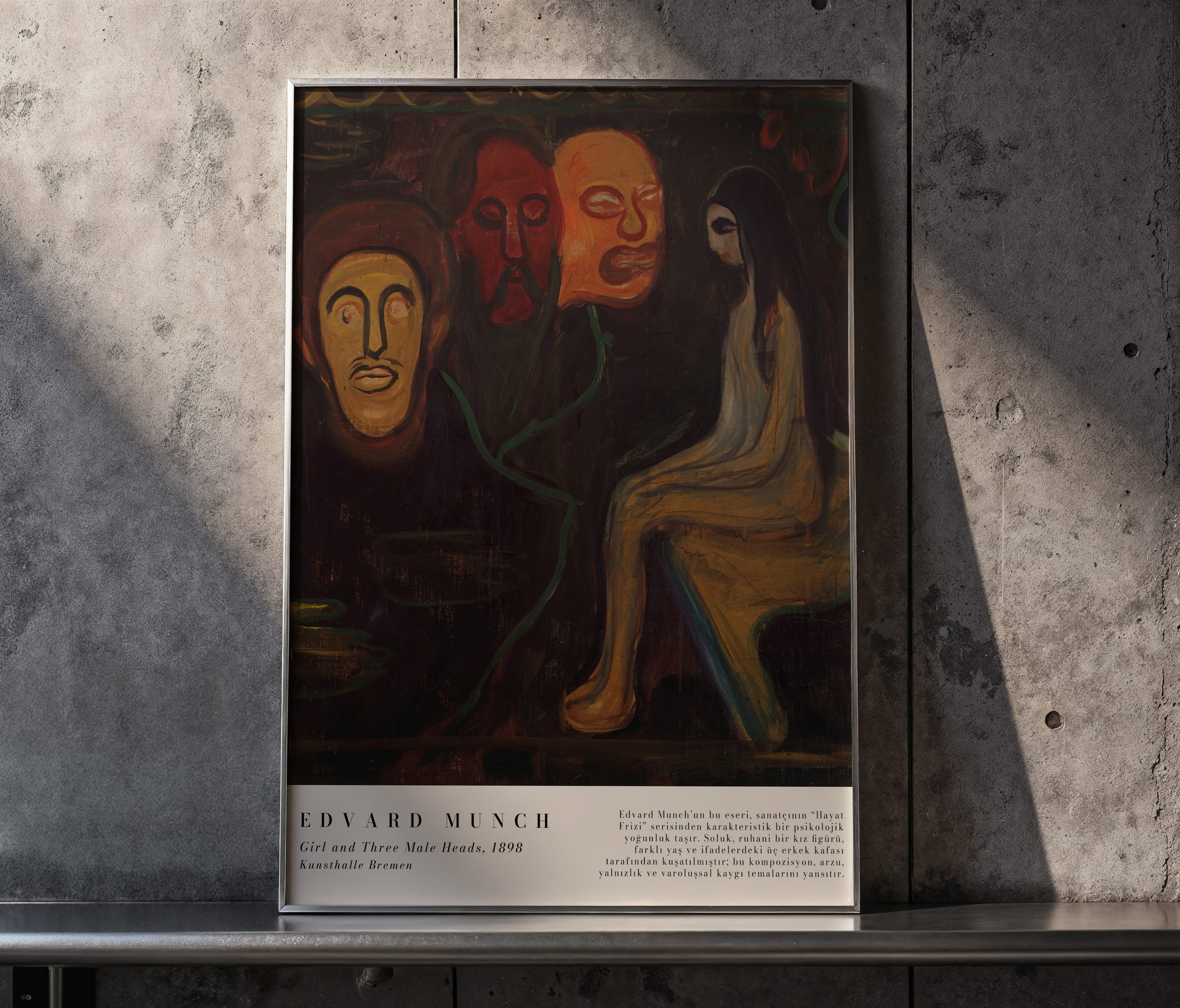 Edvard Munch - Girl and Three Male Heads