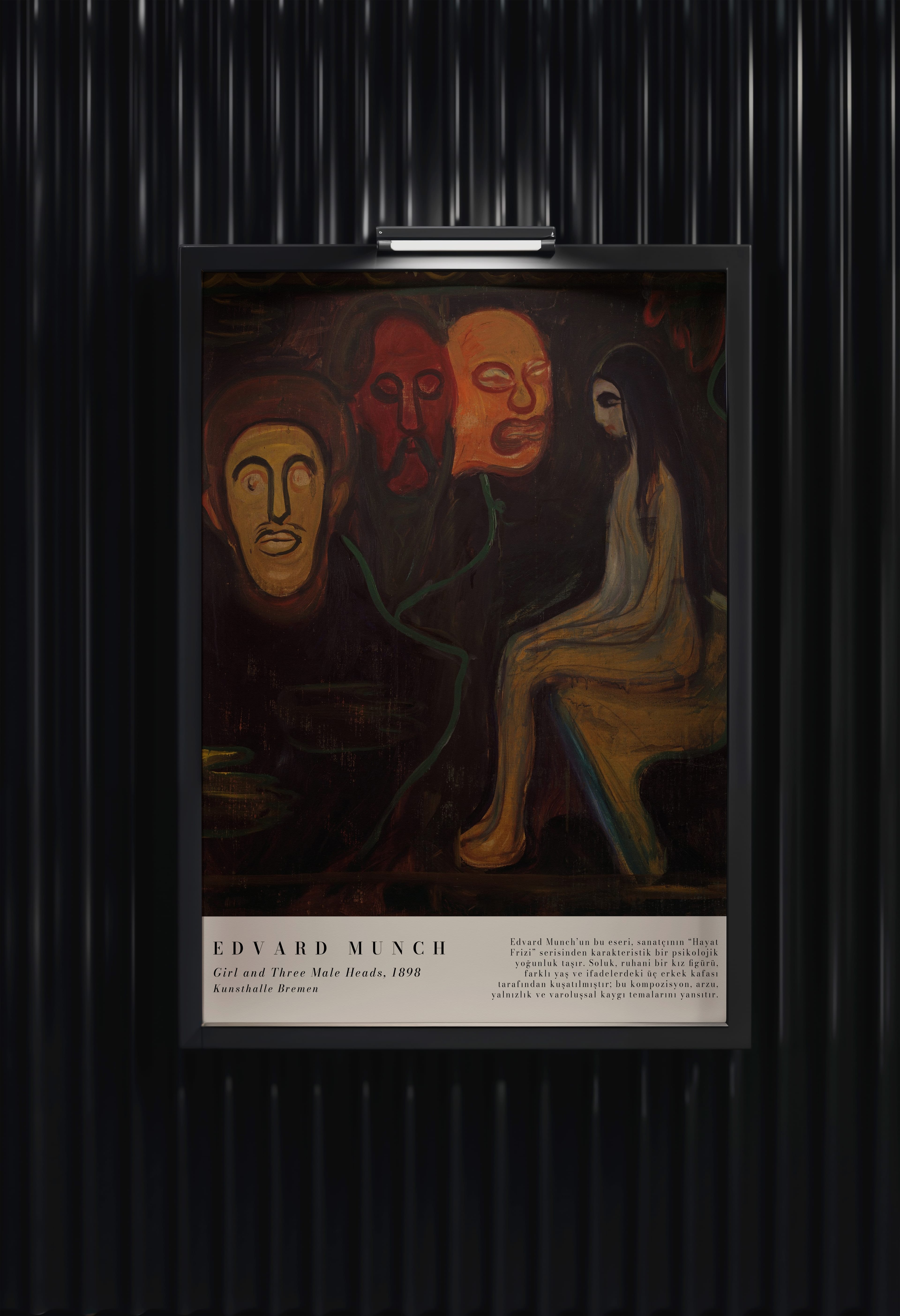 Edvard Munch - Girl and Three Male Heads