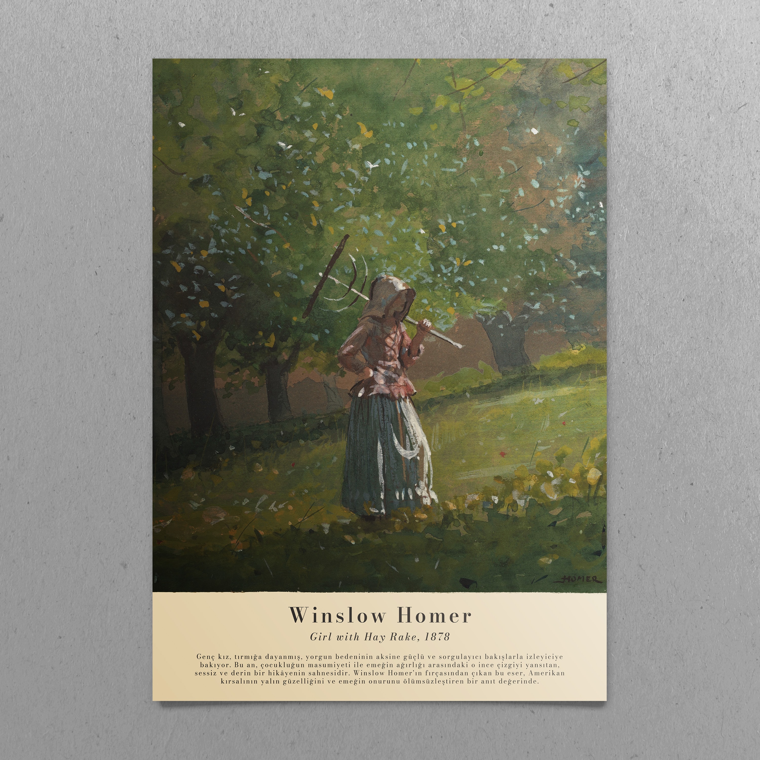 Winslow Homer - Girl With Hay Rake