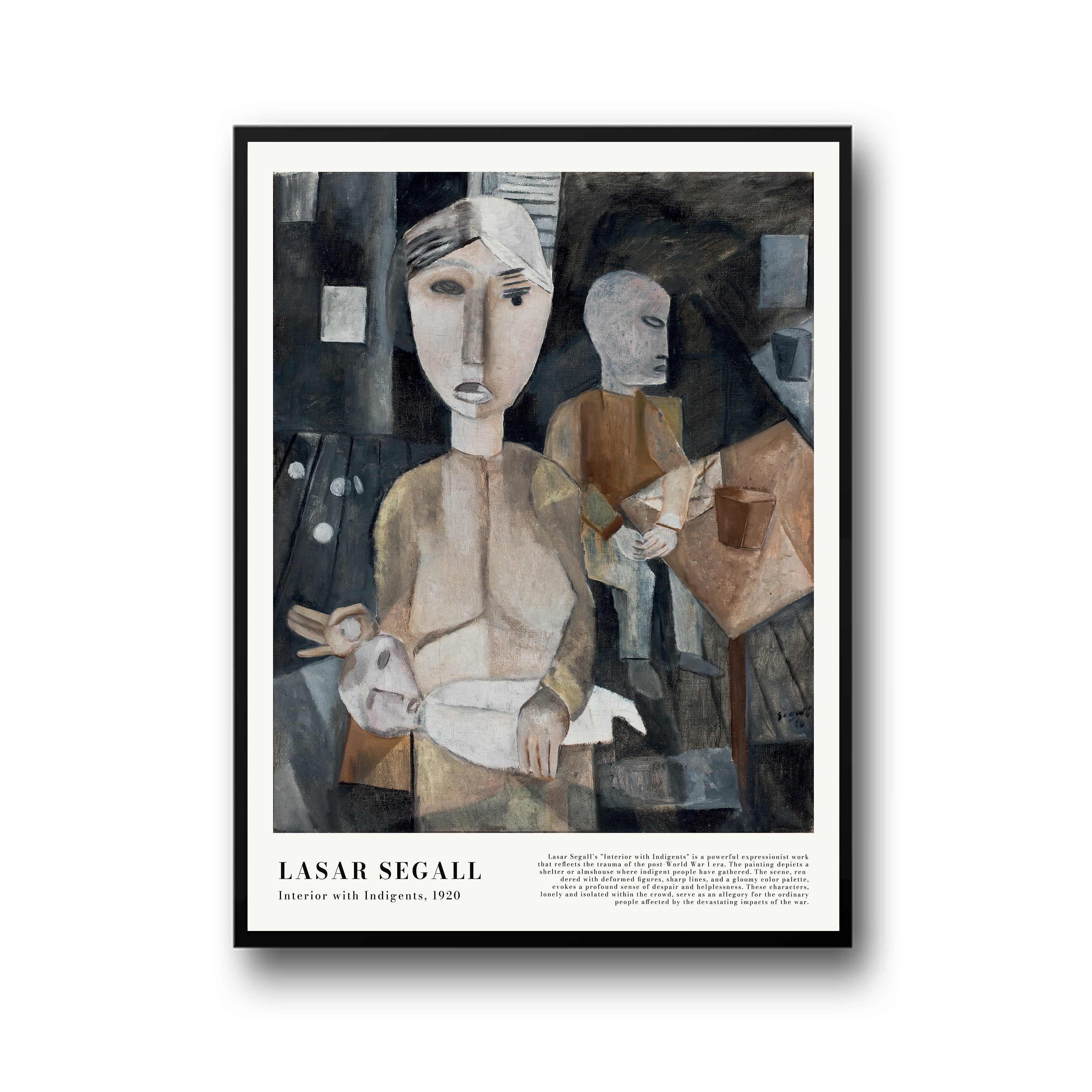 Lasar Segall - Interior with Indigents