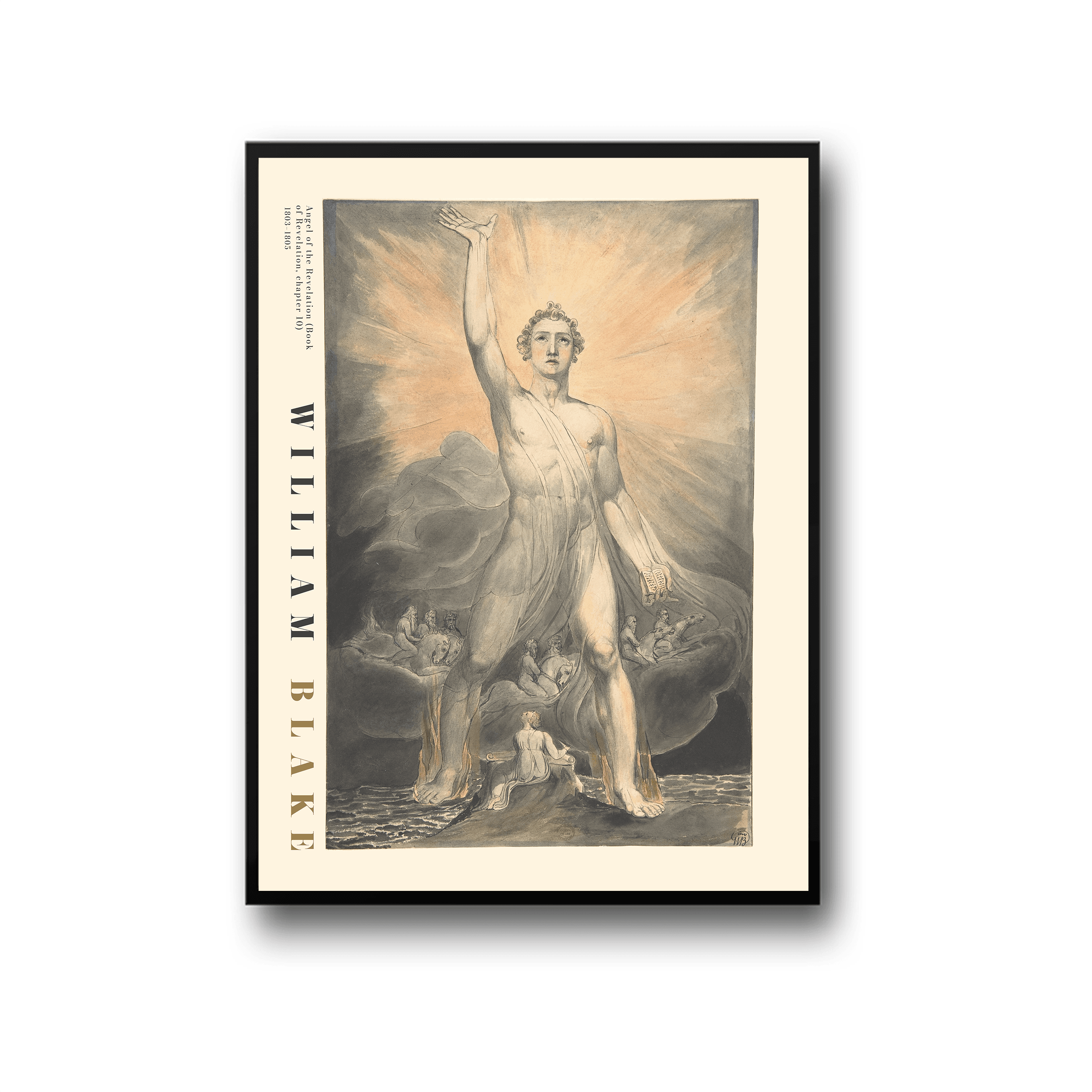 William Blake - Angel of the Revelation (Book of Revelation, chapter 10)