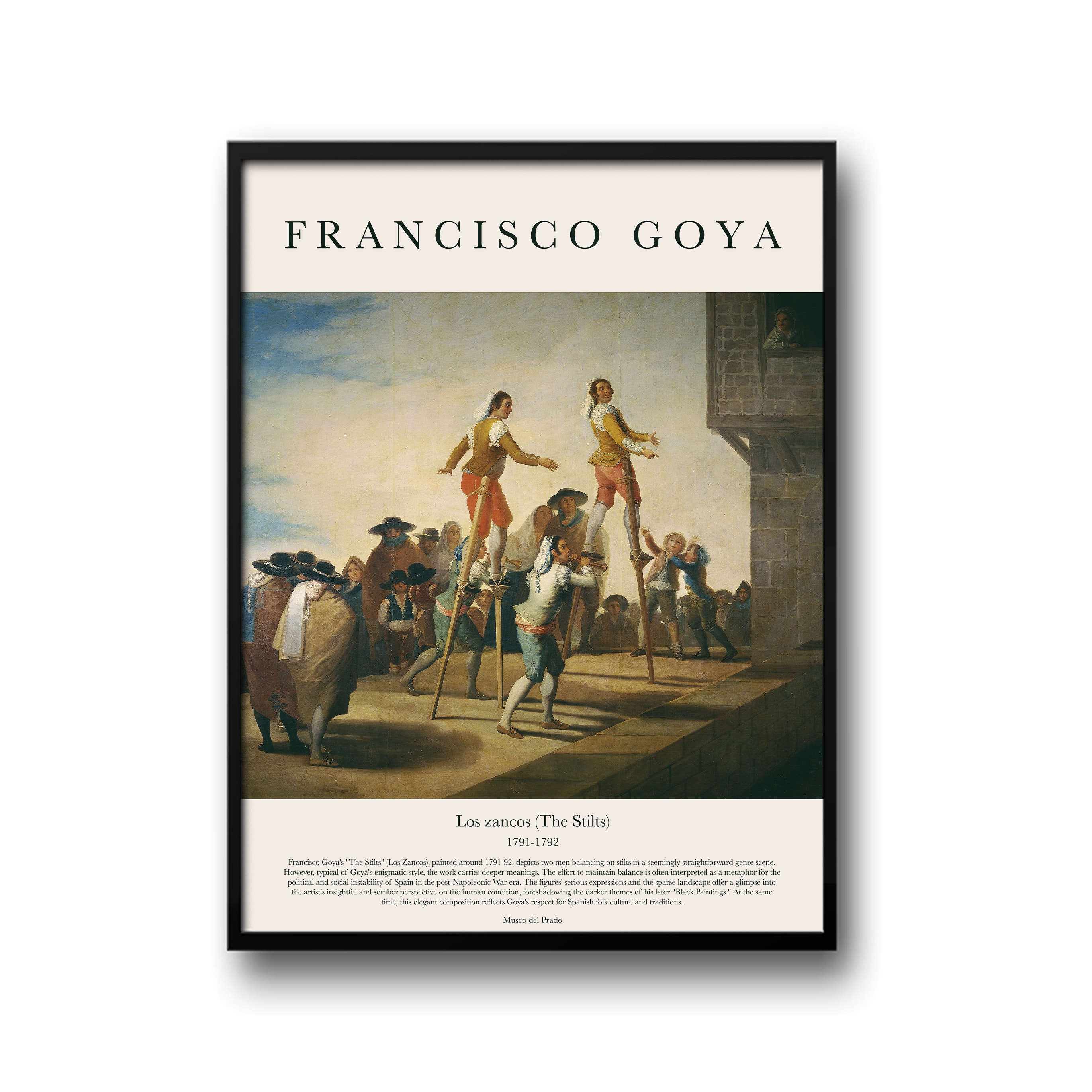 Goya - Los zancos (The Stilts)