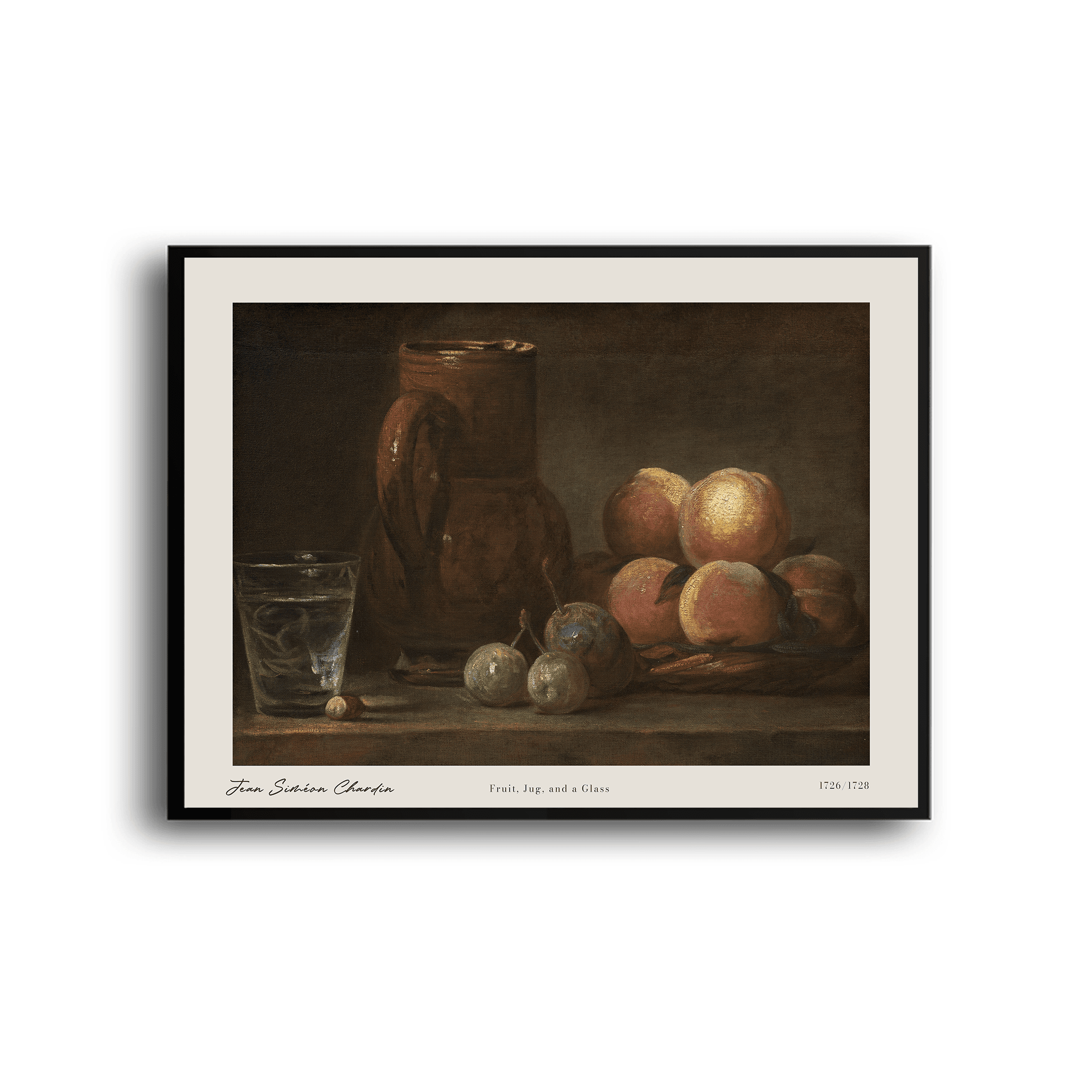 Jean Siméon Chardin - Fruit, Jug, and a Glass