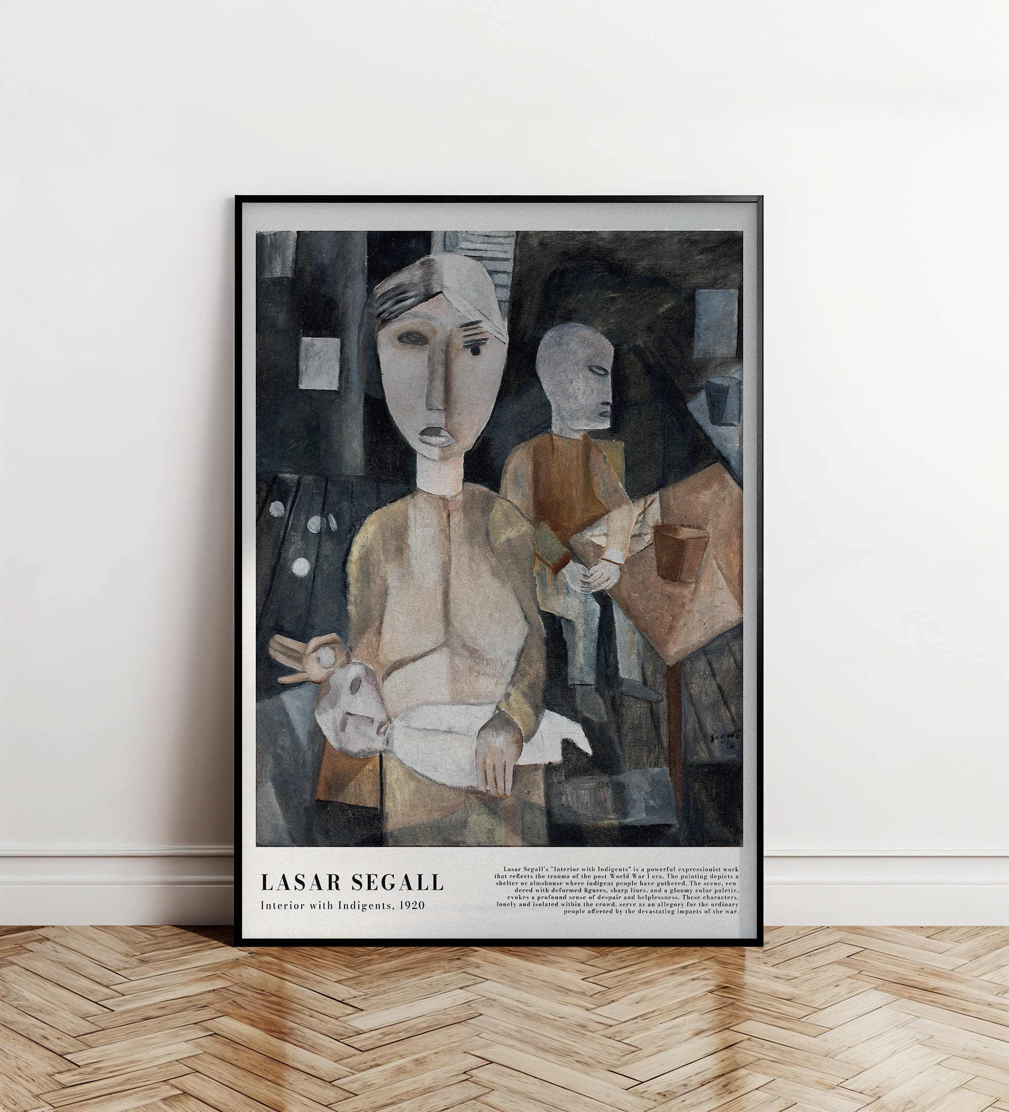 Lasar Segall - Interior with Indigents