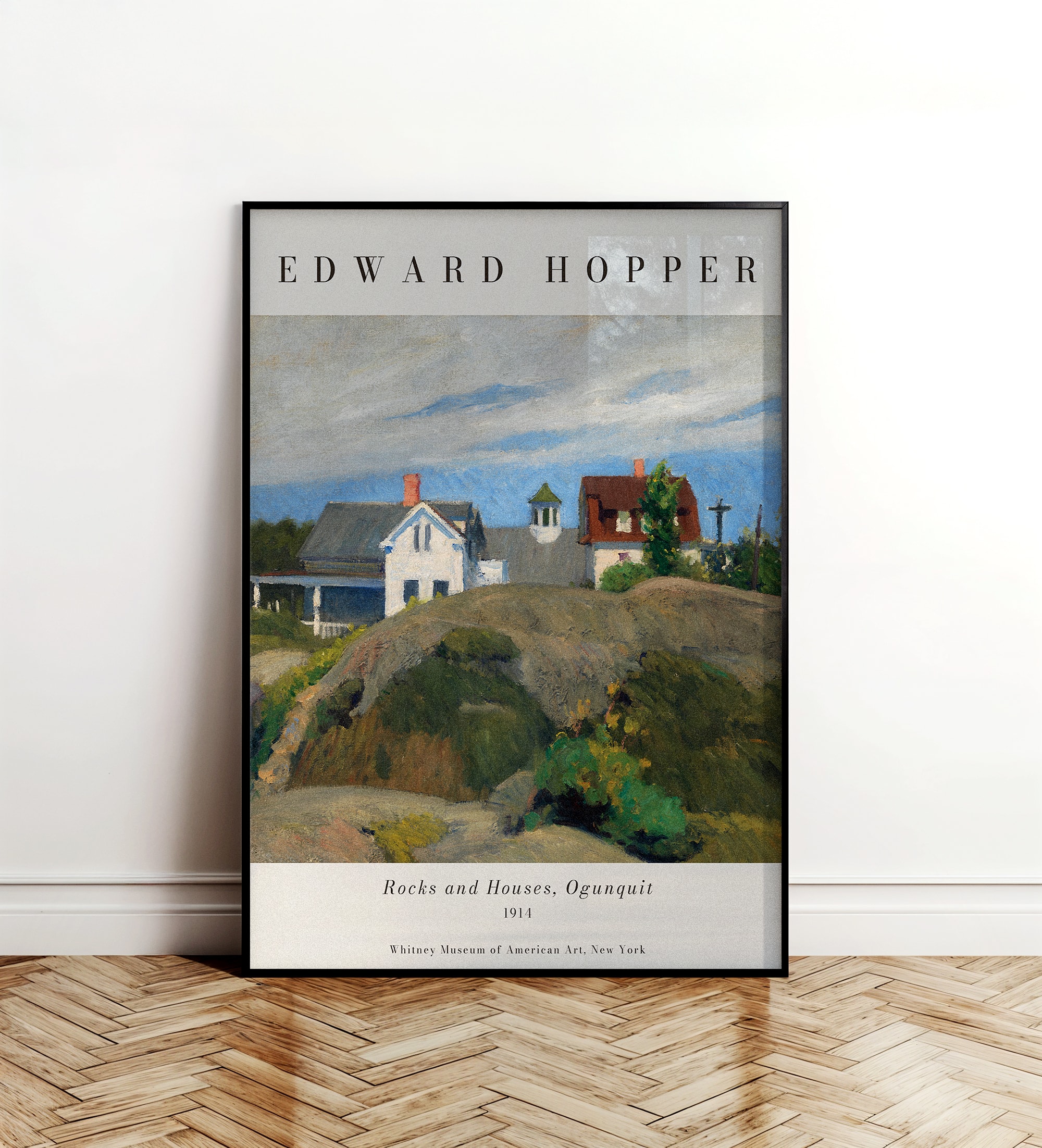 Edward Hopper - Rocks and Houses, Ogunquit