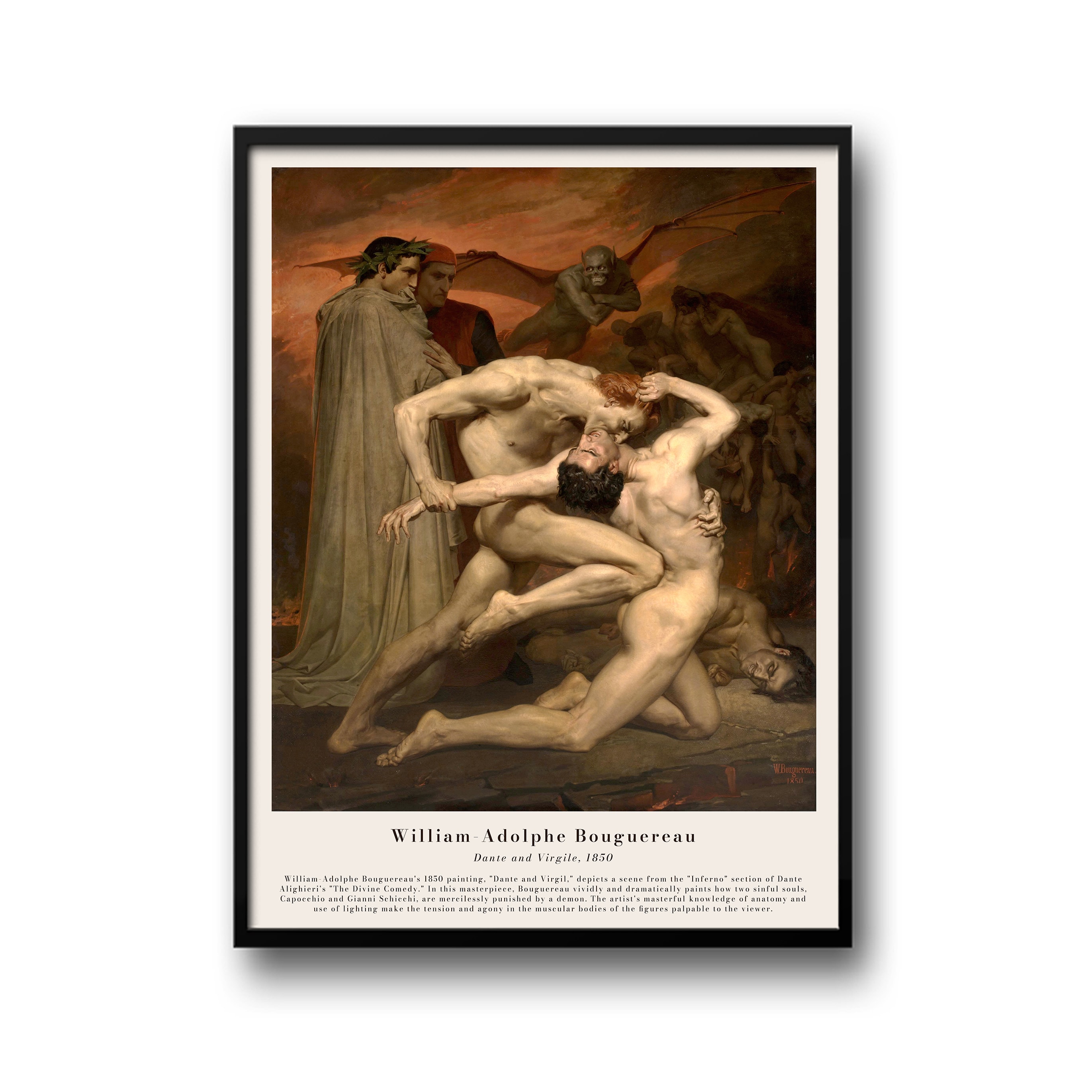Bouguereau - Dante ve Bakire (Dante ve Virgil)