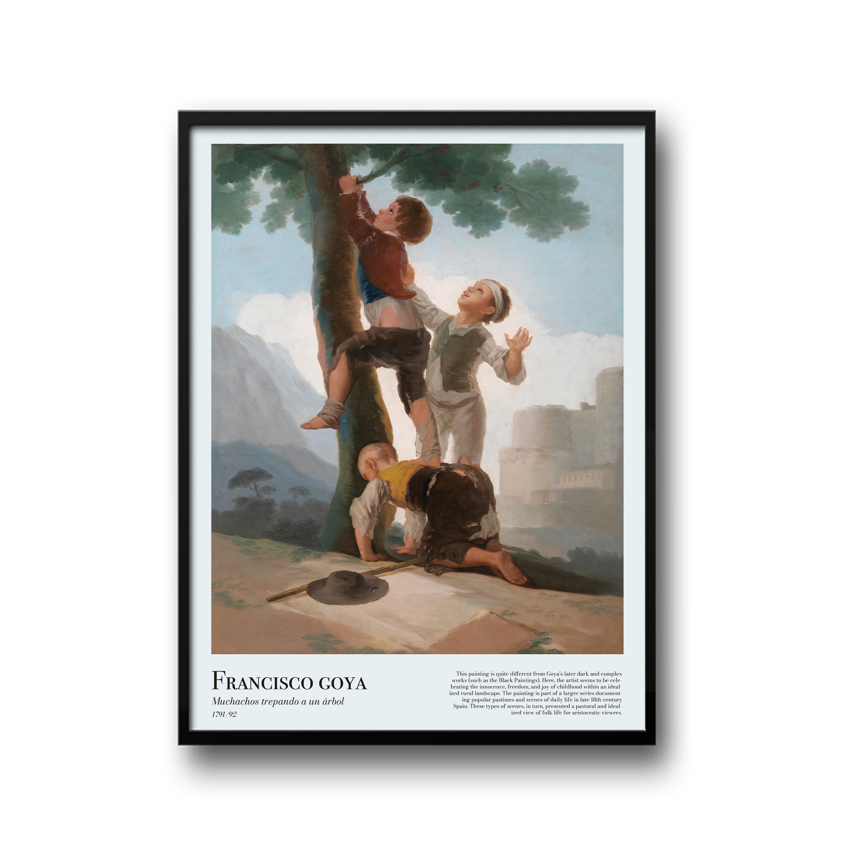 Francisco Goya - Muchachos trepando a un árbol