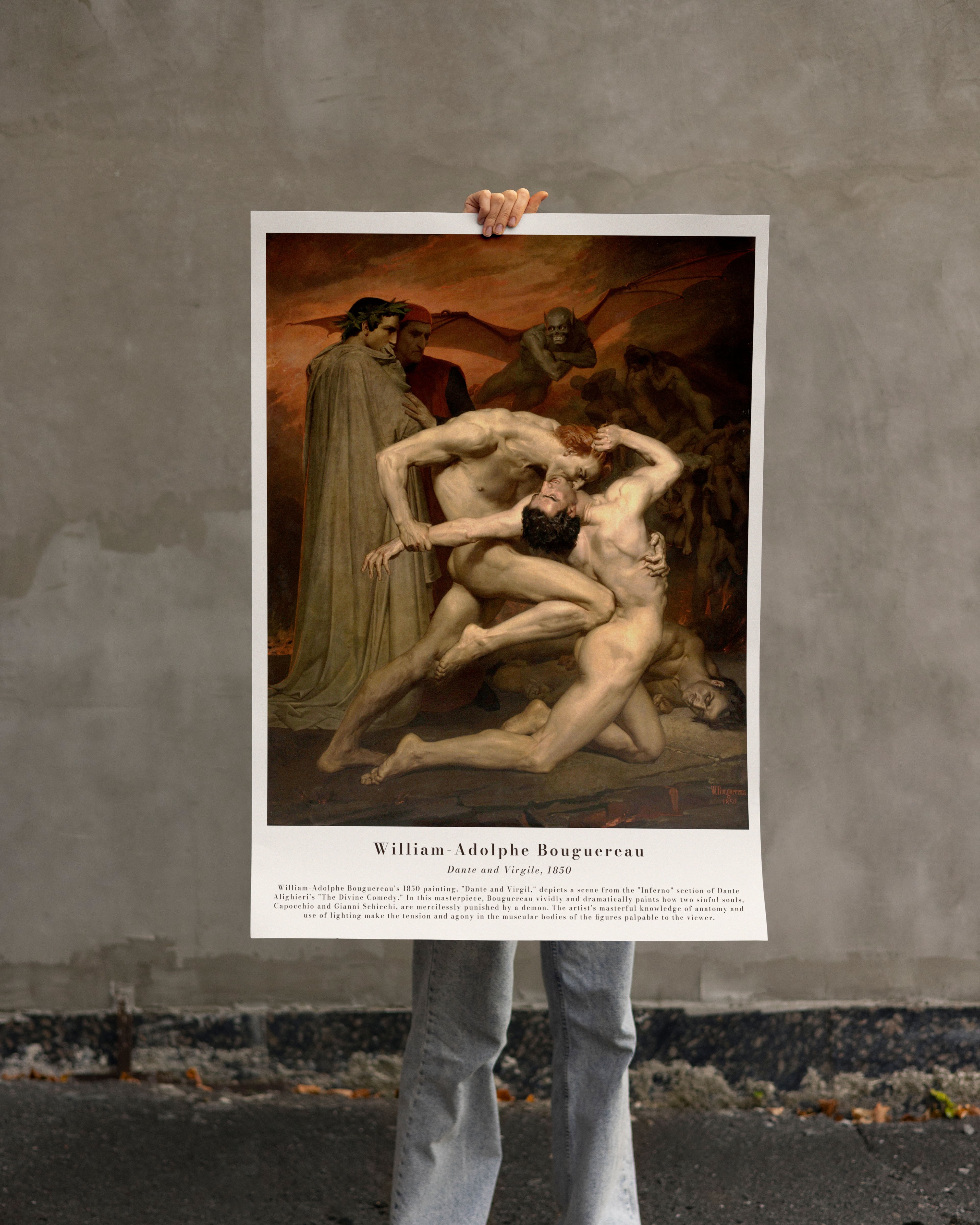Bouguereau - Dante ve Bakire (Dante ve Virgil)
