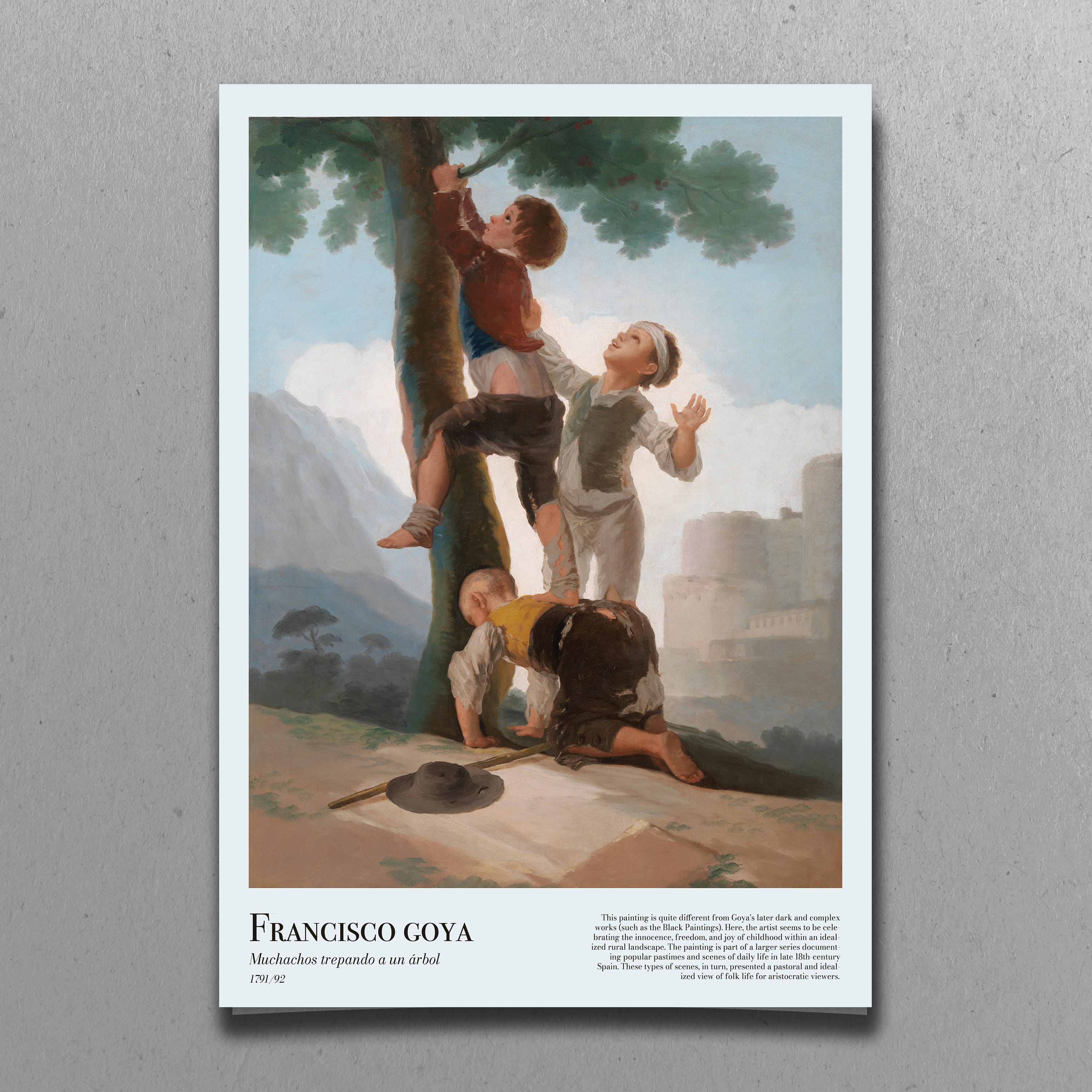Francisco Goya - Muchachos trepando a un árbol