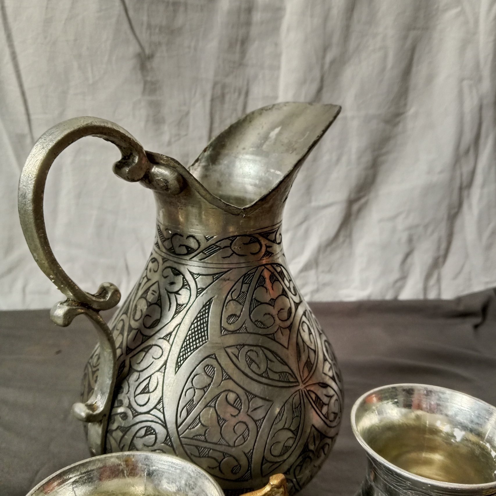 Bakır sürahi takımı