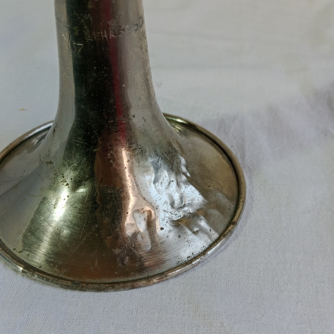 Vintage brass trumpet