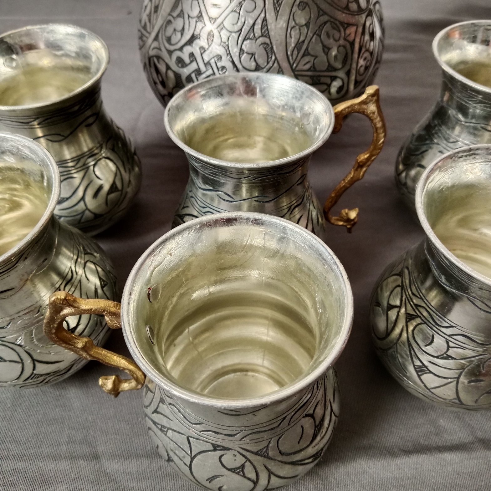 Bakır sürahi takımı