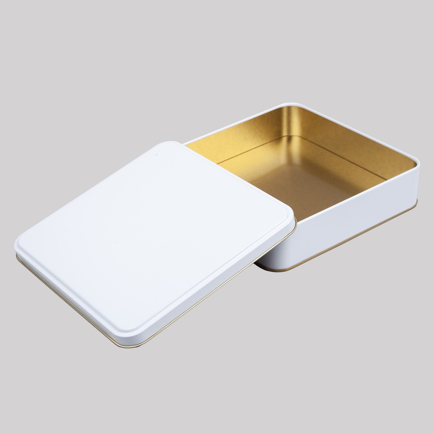 Metal Kutu Beyaz  192 x 192 x 45H mm - 108 Adet