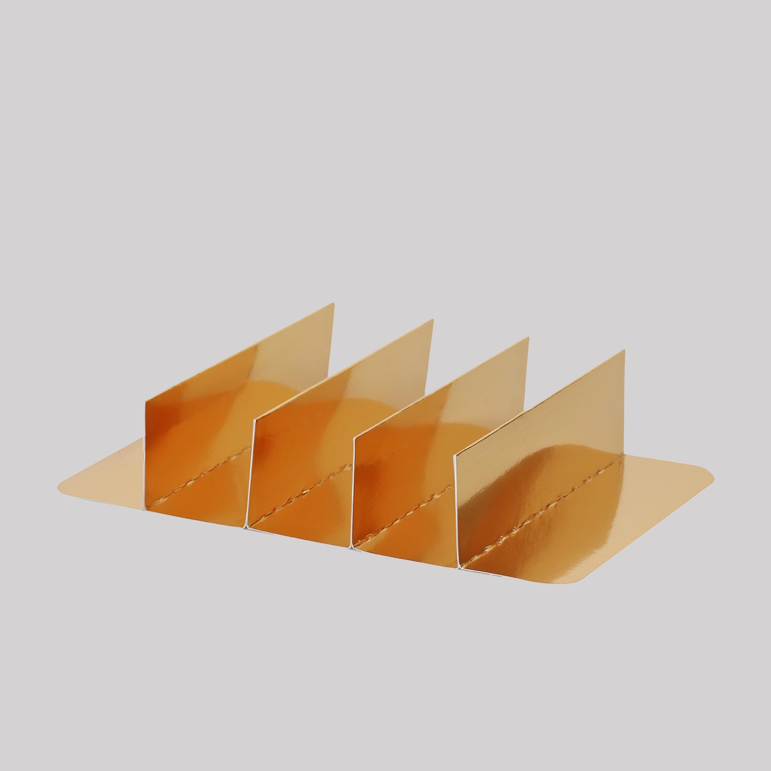5 Bölmeli Metal Kutu Seperatörü Gold 190x135x40 H mm - 100 Adet