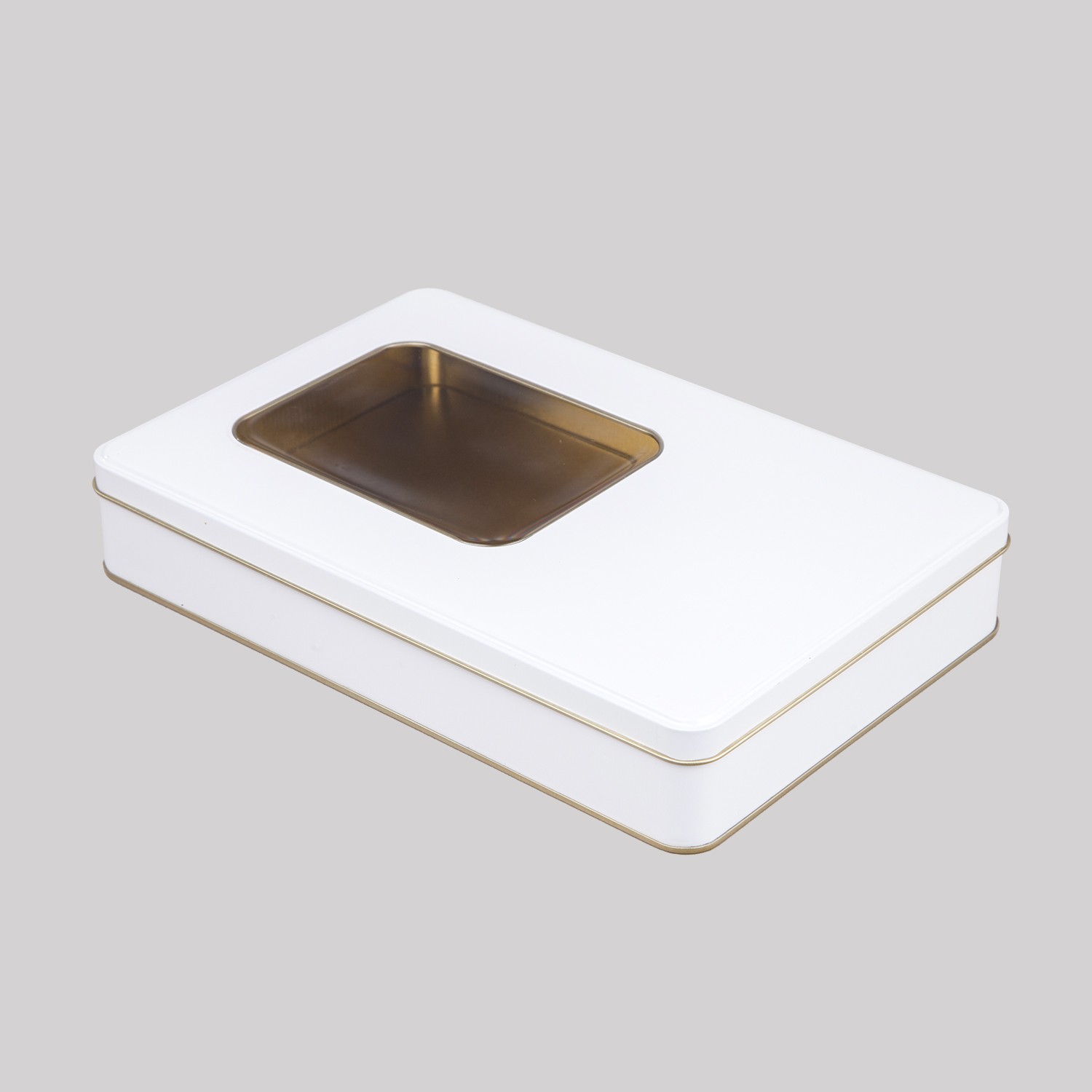 Pencereli Metal Kutu Beyaz  265 x 175 x 45H mm - 96 Adet