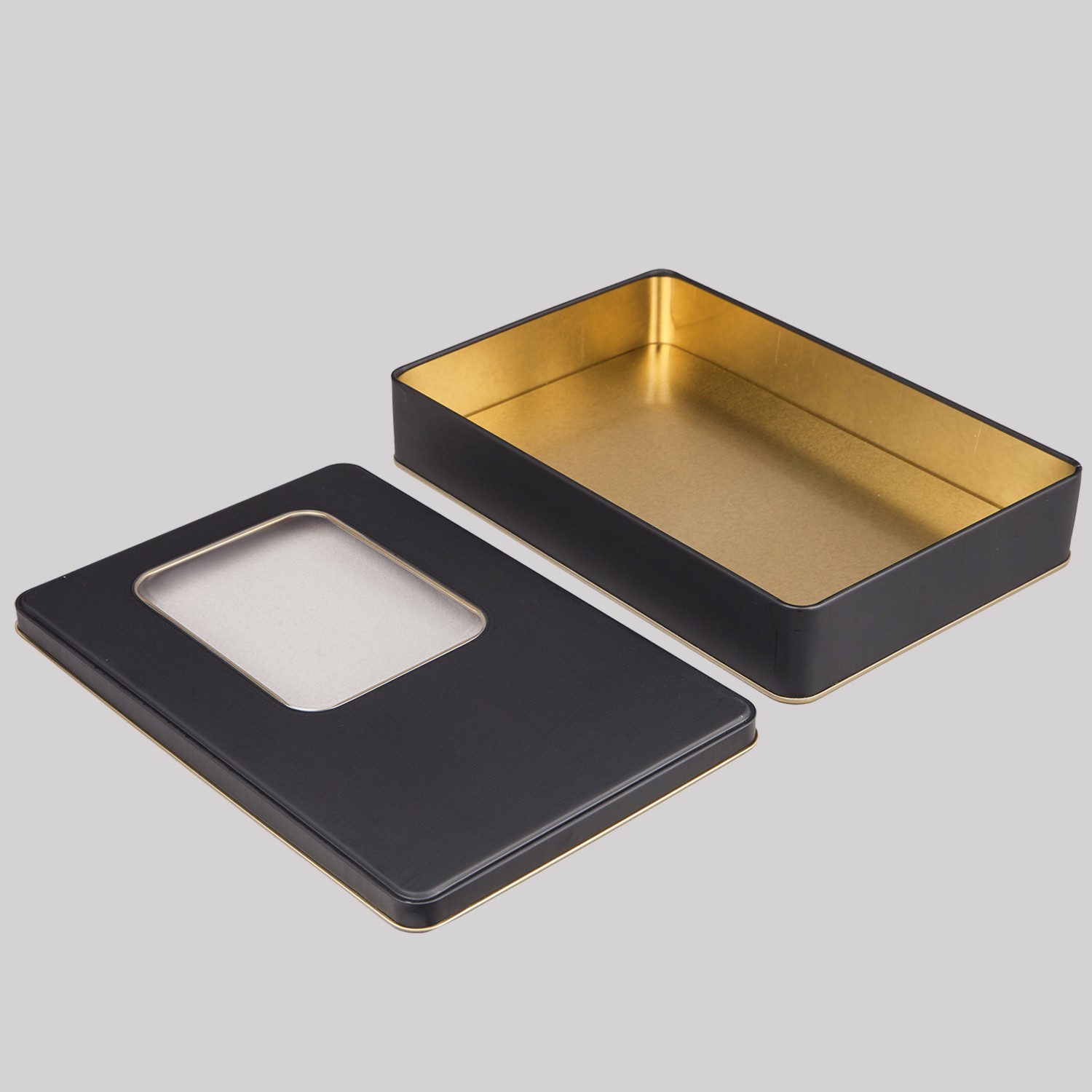Pencereli Metal Kutu Siyah 265 x 175 x 45H mm - 192 Adet