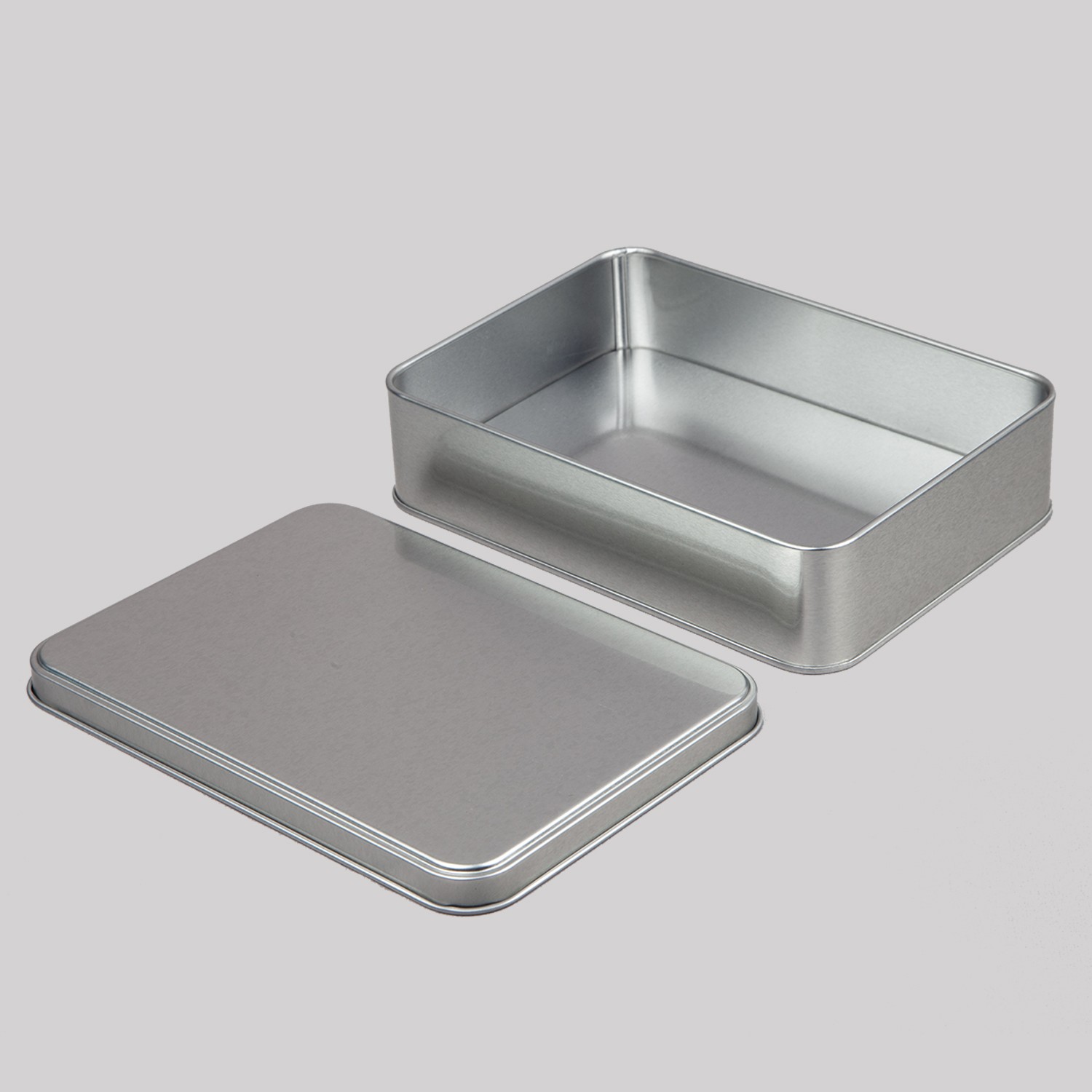 Metal Kutu Gümüş 190 x 135 x 45H mm - 96 Adet