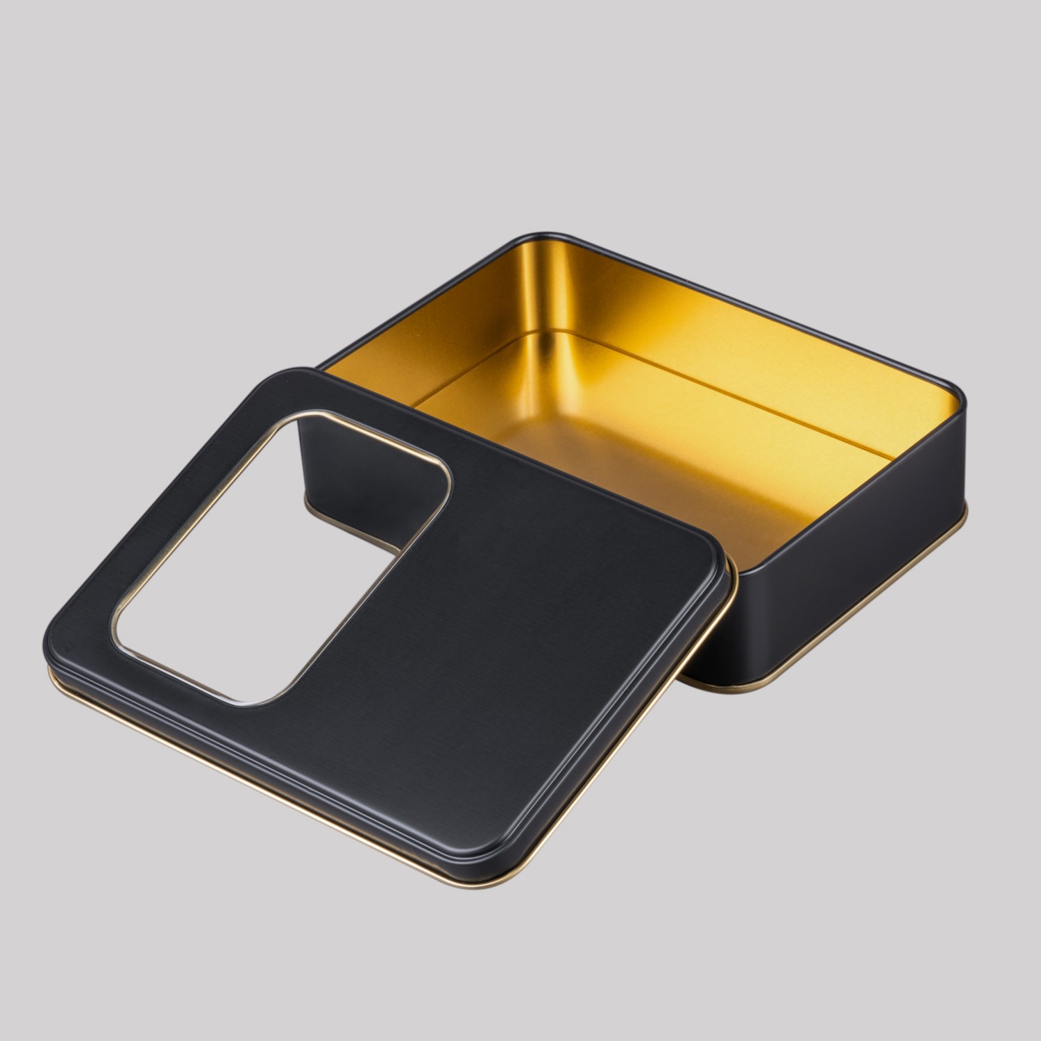 Y.Pencereli Metal Kutu Siyah 190 x 135 x 40H mm - 96 Adet