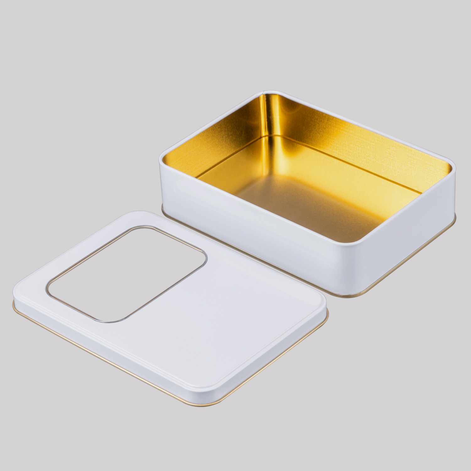 Y.Pencereli Metal Kutu Beyaz  190 x 135 x 45H mm - 96 Adet