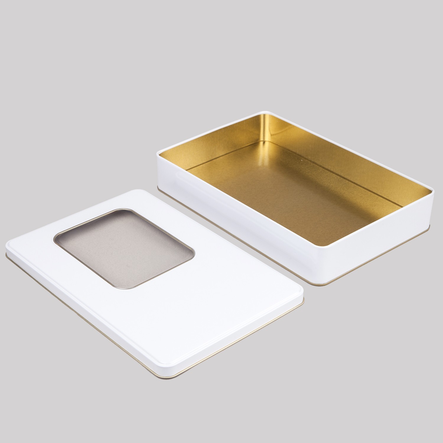 Pencereli Metal Kutu Beyaz  265 x 175 x 45H mm - 96 Adet