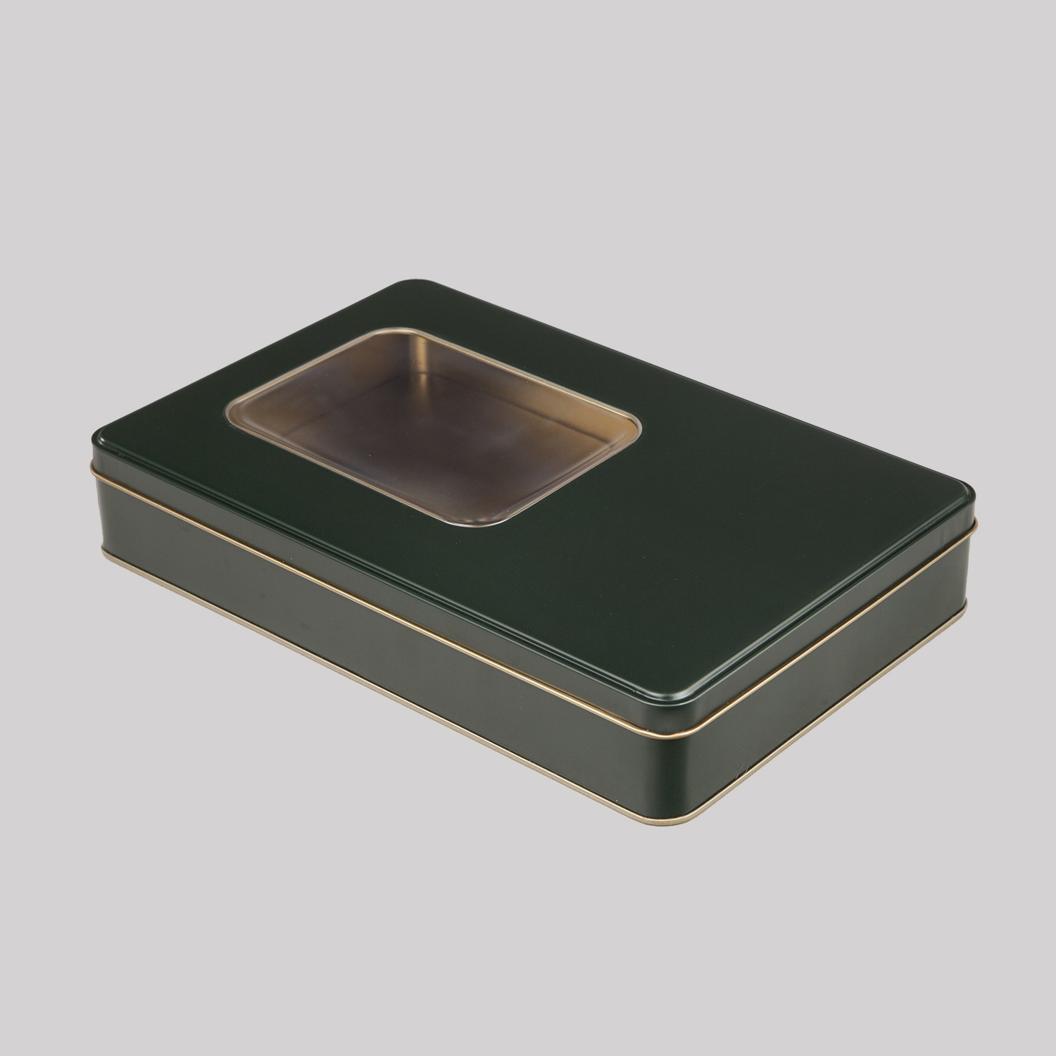 Pencereli Metal Kutu Yeşil 265 x 175 x 45H mm - 96 Adet