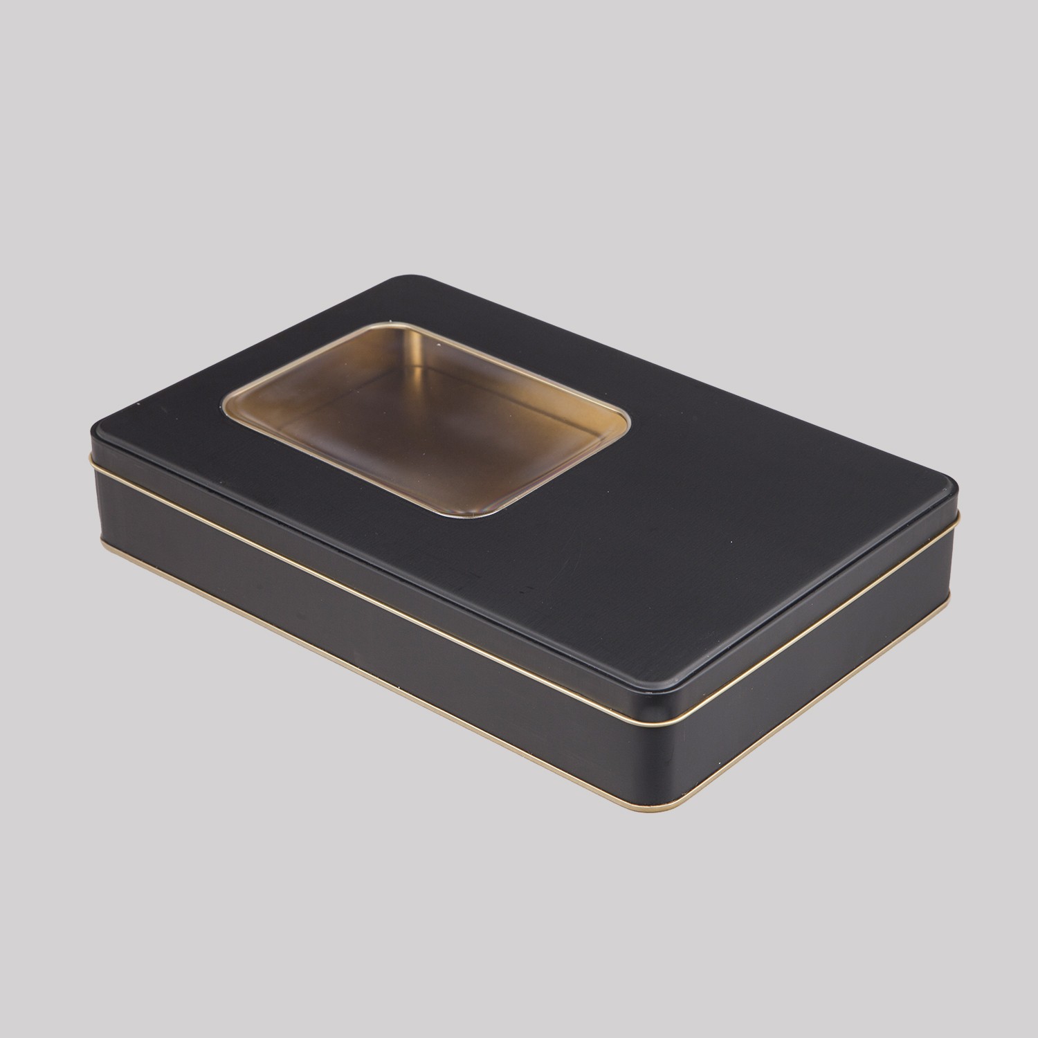 Pencereli Metal Kutu Siyah 265 x 175 x 45H mm - 96 Adet