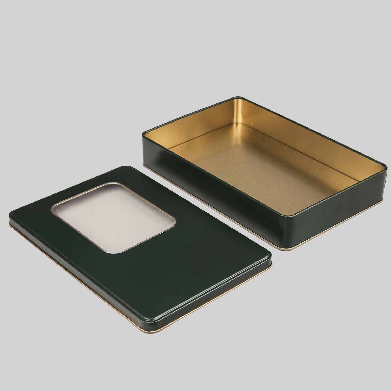 Pencereli Metal Kutu Yeşil 265 x 175 x 45H mm - 96 Adet