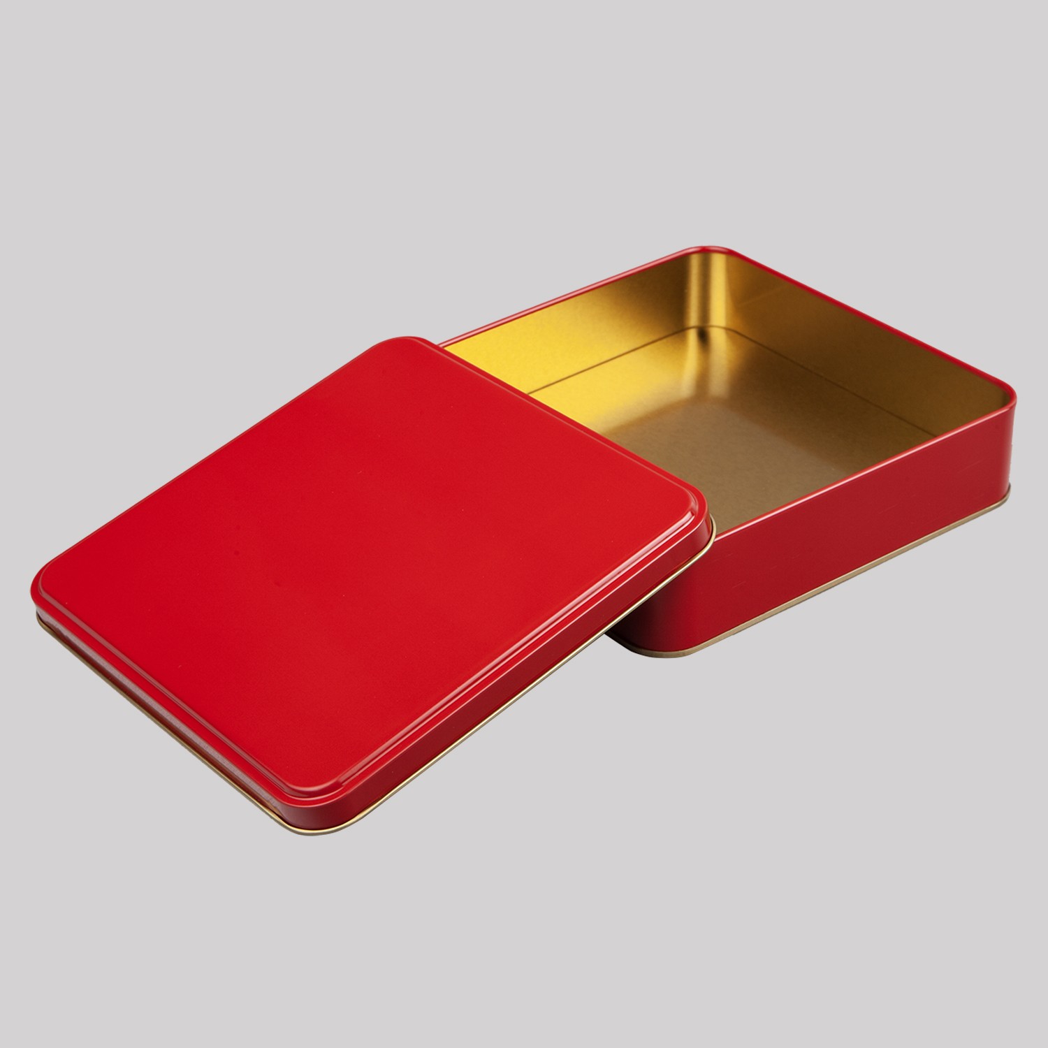 Metal Kutu Kırmızı 192 x 192 x 45H mm - 108 Adet