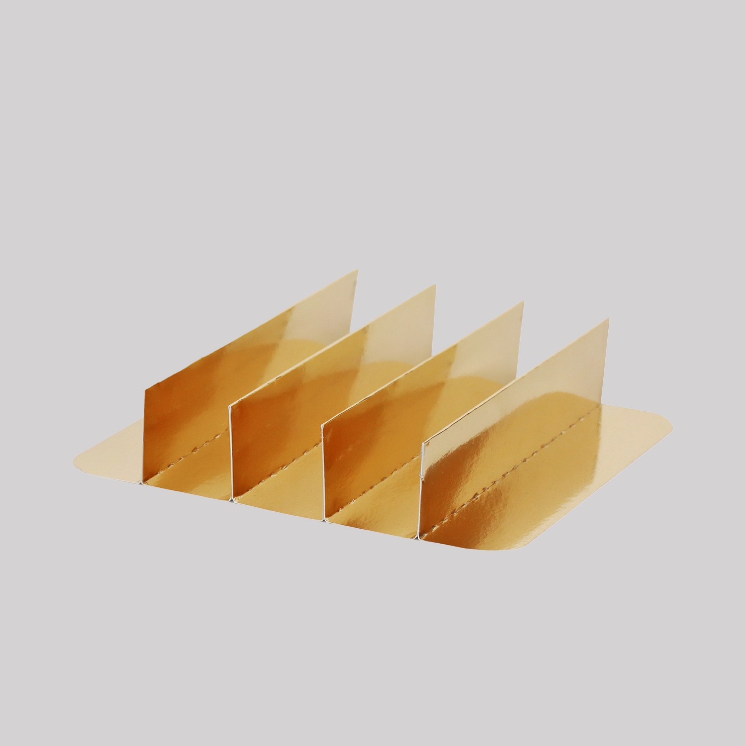 5 Bölmeli Metal Kutu Seperatörü Gold 192x192x45 H mm - 100 adet